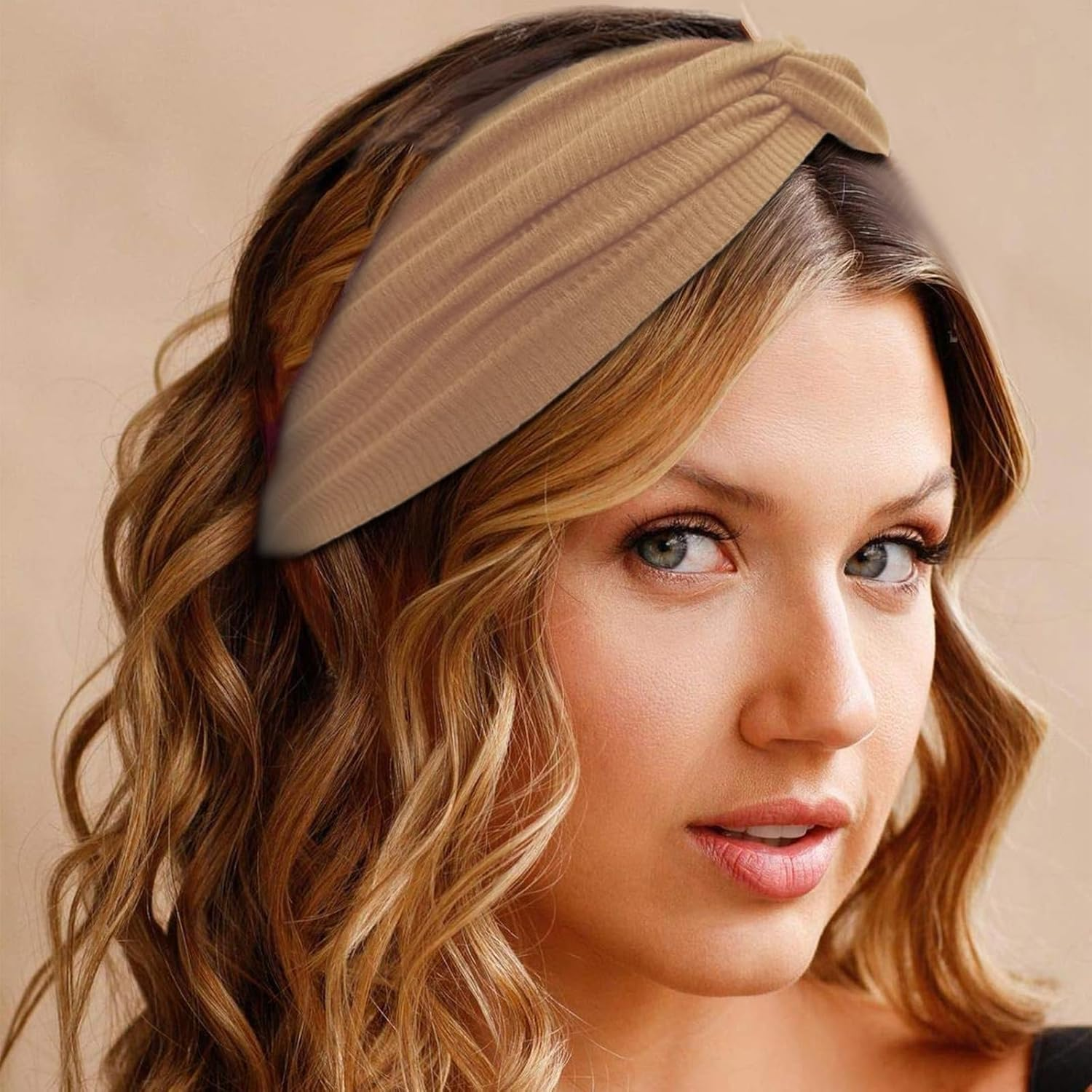 Nayyana 6 Pieces Headbands for Women Non-Slip Short Hair Running Sports Yoga Workout Elastic Hair Bands for Women Turban Hair Twist Hair Wrap for Girls image number 3