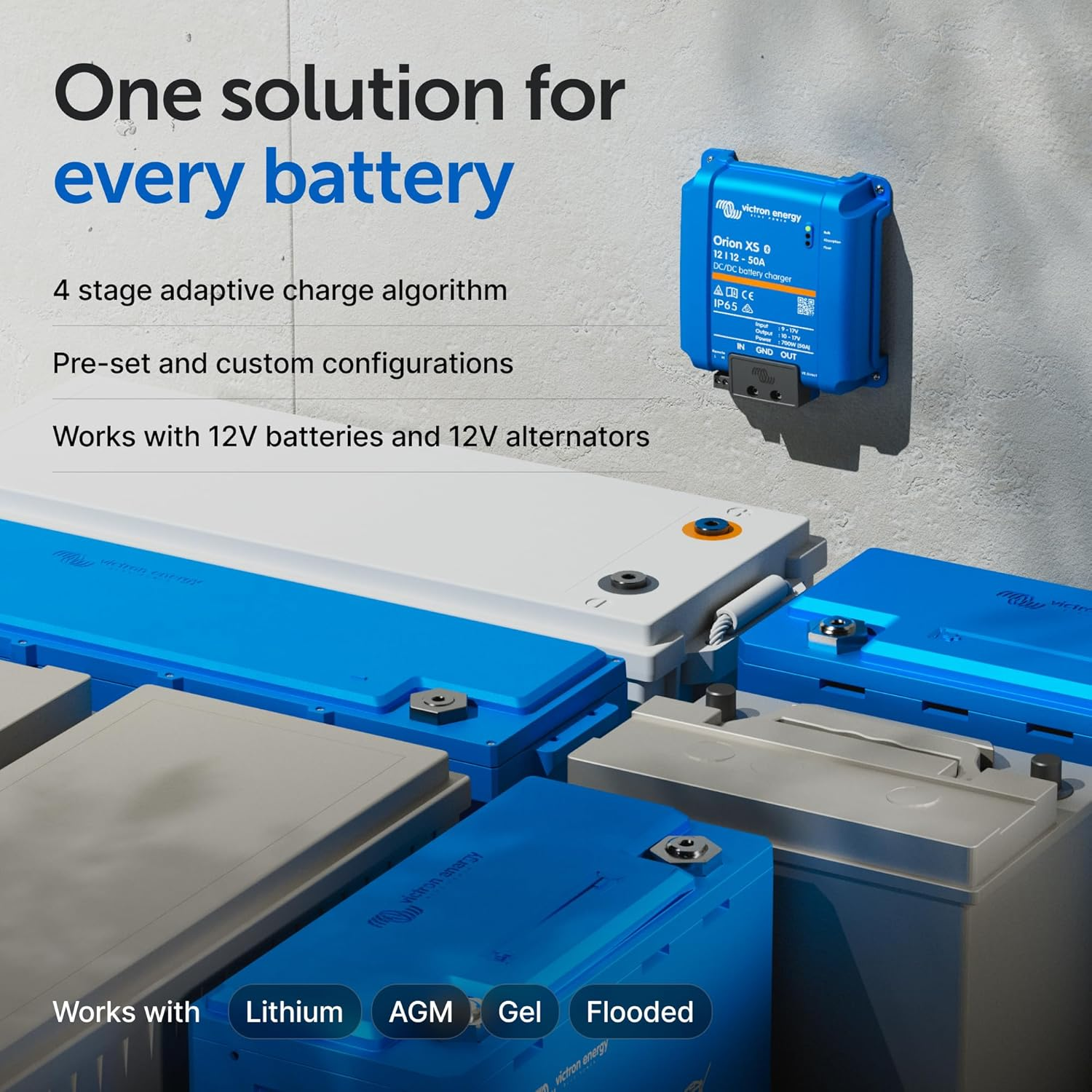 Victron Energy Orion XS 12/12-Volt 50 Amp DC-DC Battery Charger image number 3