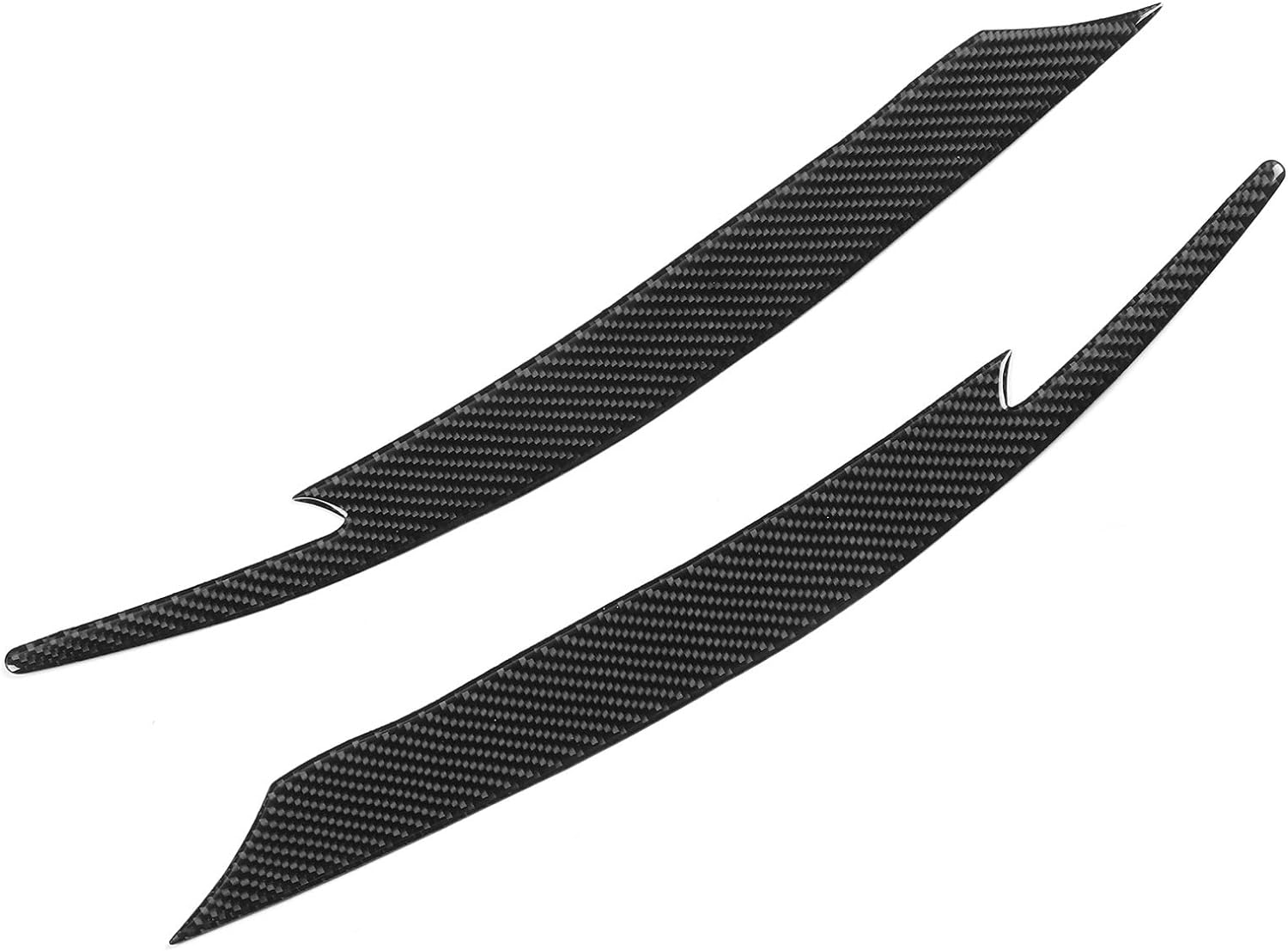 Eyelids Decal, Headlight Eyebrow Trim Carbon Fiber Eyelids for Impreza WRX STI 2008-2011 for Headlight Eyebrow image number 5