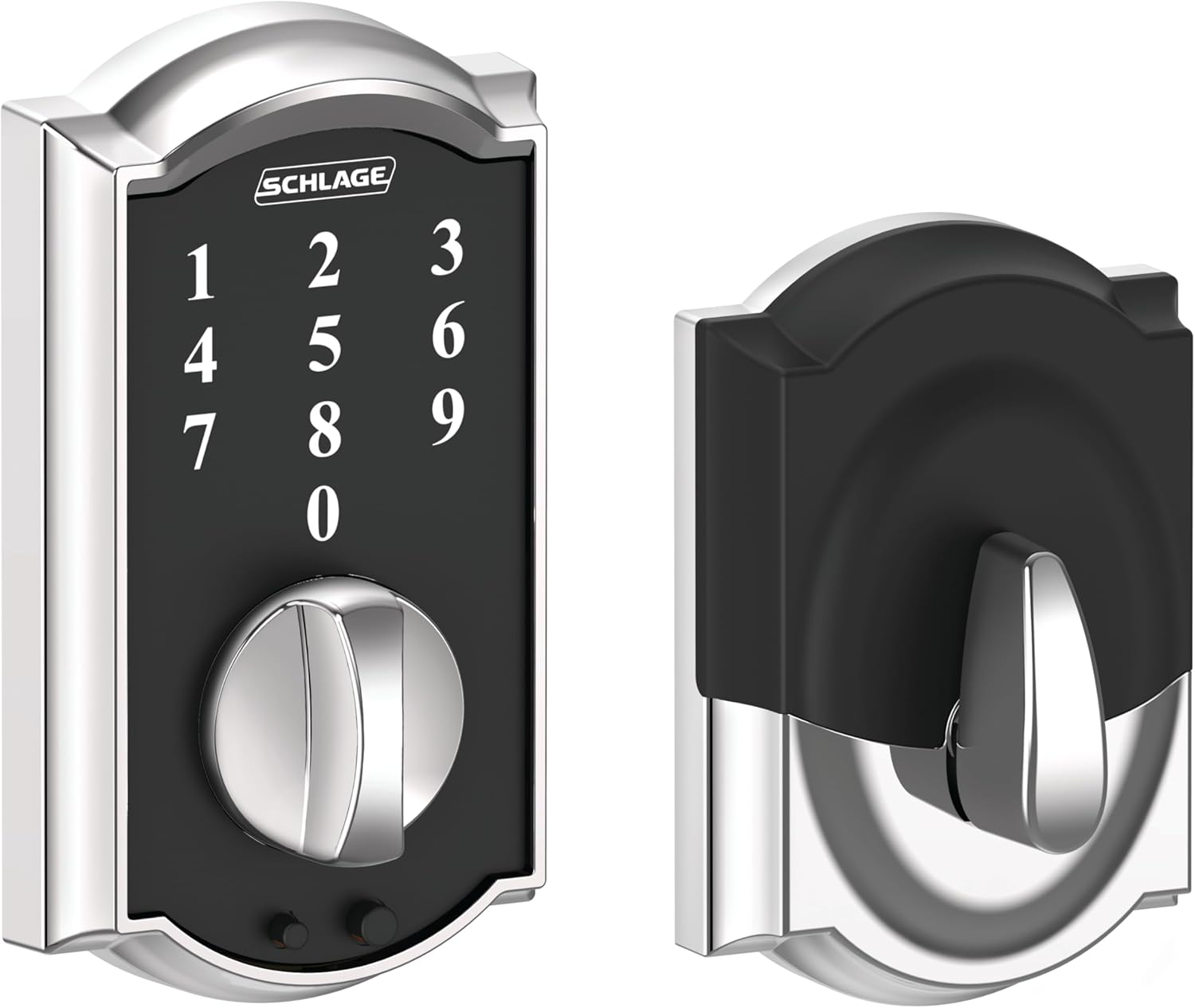 Schlage Touch Camelot Deadbolt (Bright Chrome) BE375 CAM 625 image number 4