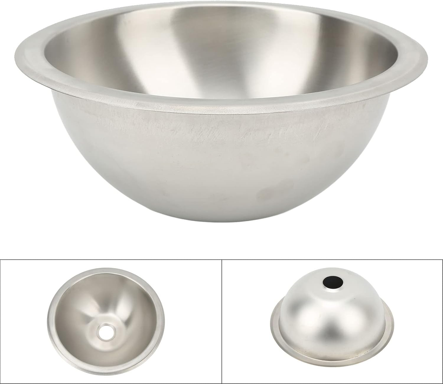 Round Boat Sink Small Rv Sink Sink Smoothing Stainless Steel Spoelbak for Boat Waste Water & Sanitation