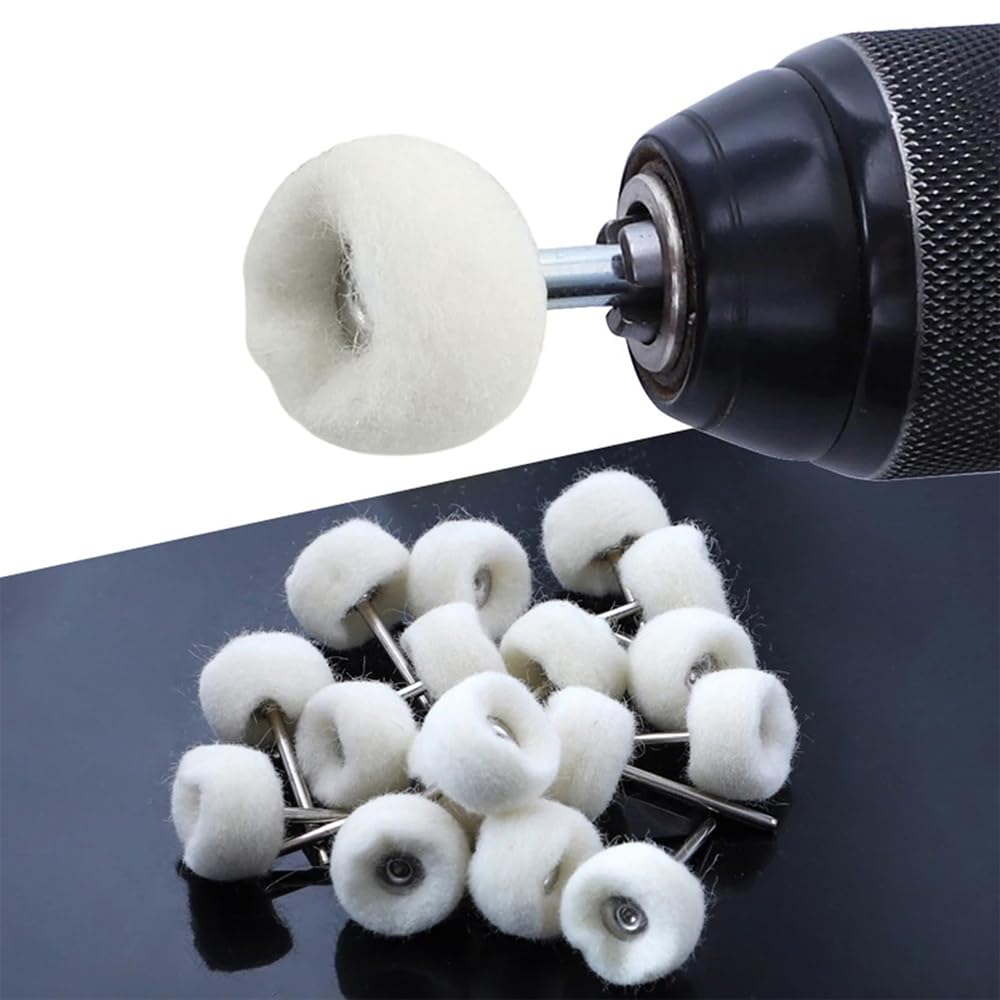 30Pc Cotton Wheel Polishing Buff Buffing Brush Polish Rotary Drill Bit AU image number 5