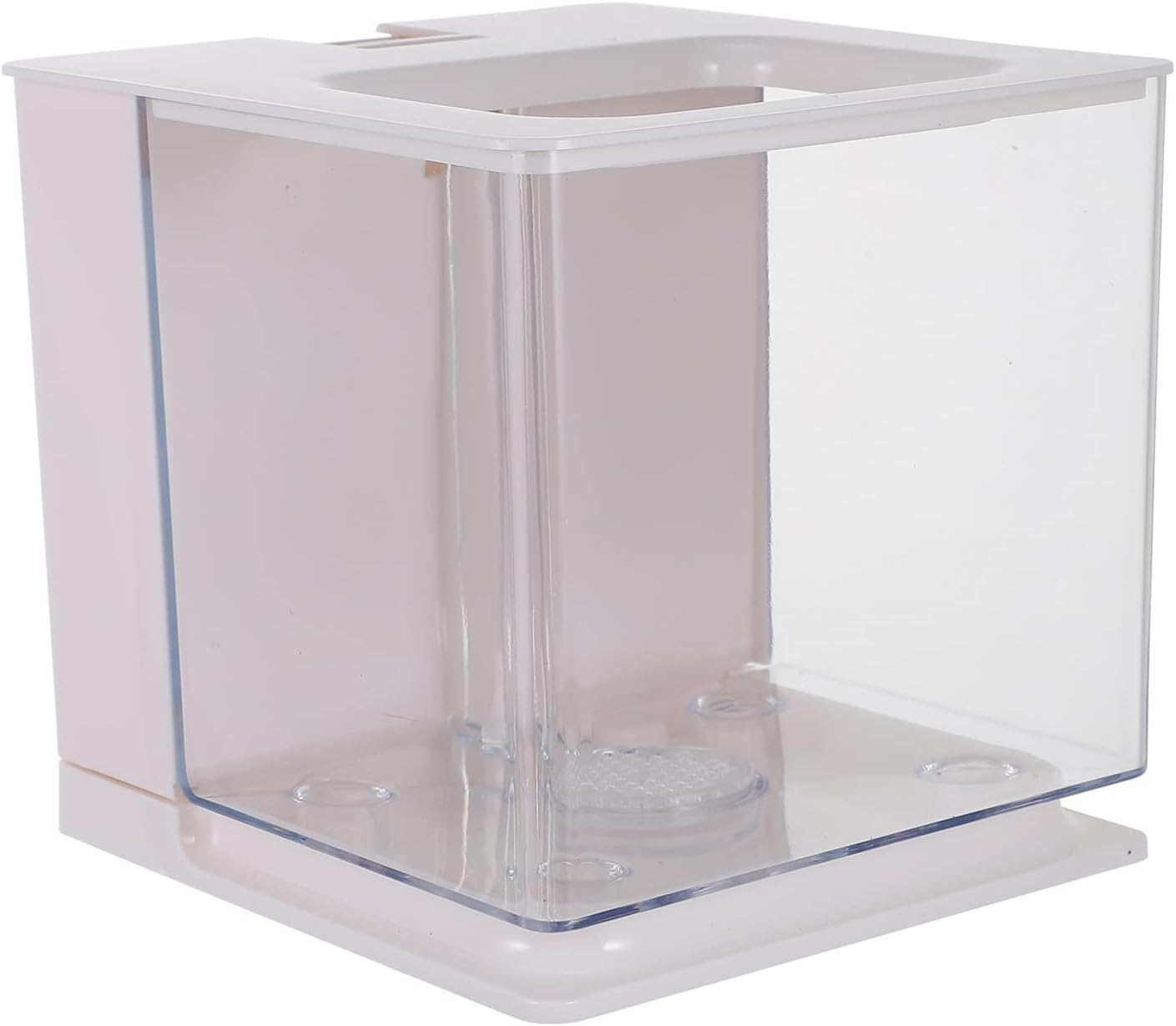 Mipcase Self-Cleaning Acrylic Fish Tank Easy Maintenance Water Changing Aquarium for Desktop Use Stylish Decorative Fish Tank for for Aquatic Plant Gardens image number 3