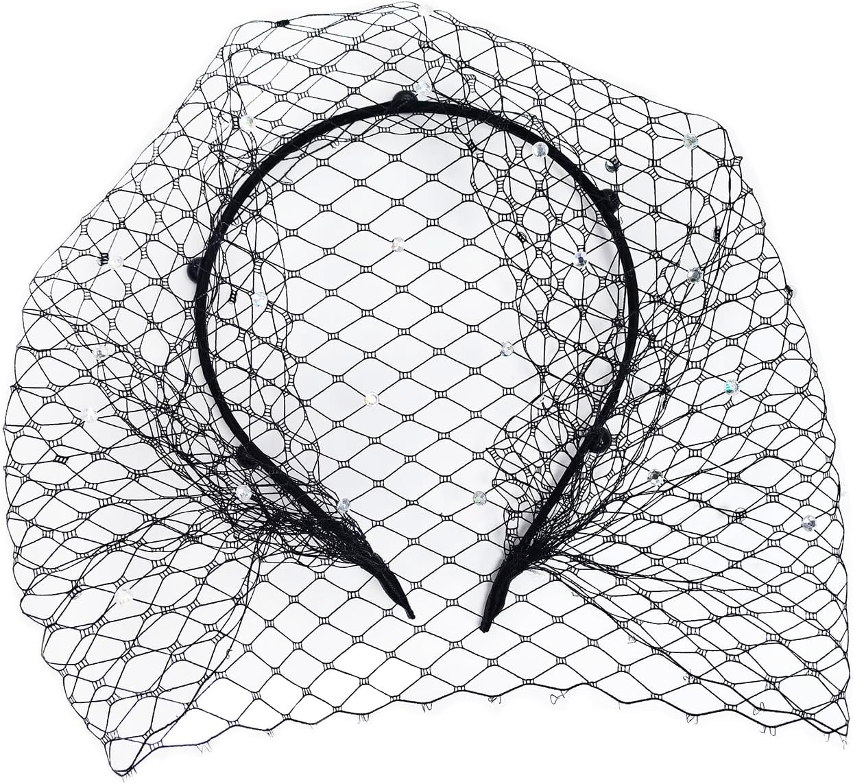 Lopsity Mesh Veil Headband