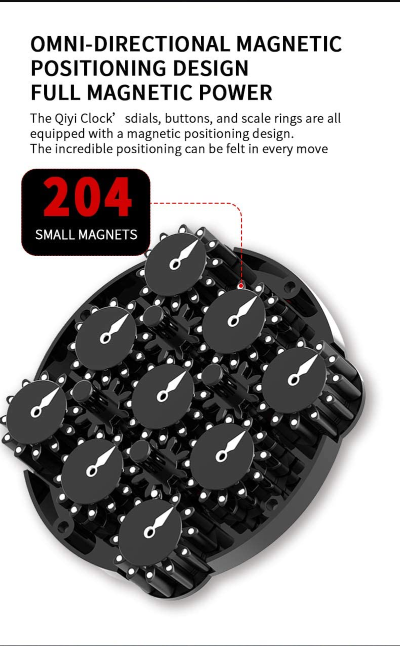 Cuberspeed Qiyi Magnetic Clock Puzzle Chuanshi Qiyi Clock by Qiyi Mofangge image number 4