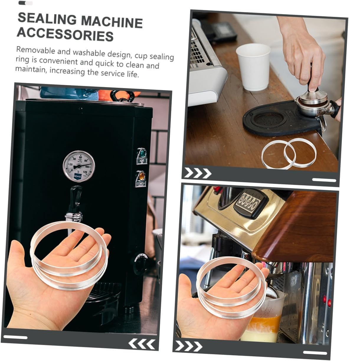 Automatic Aluminum Cup Sealer Ring for Milk Tea Coffee Shops Removable Washable Sealing Machine Accessory Efficient Compact Design Cup Sealer Machine Part
