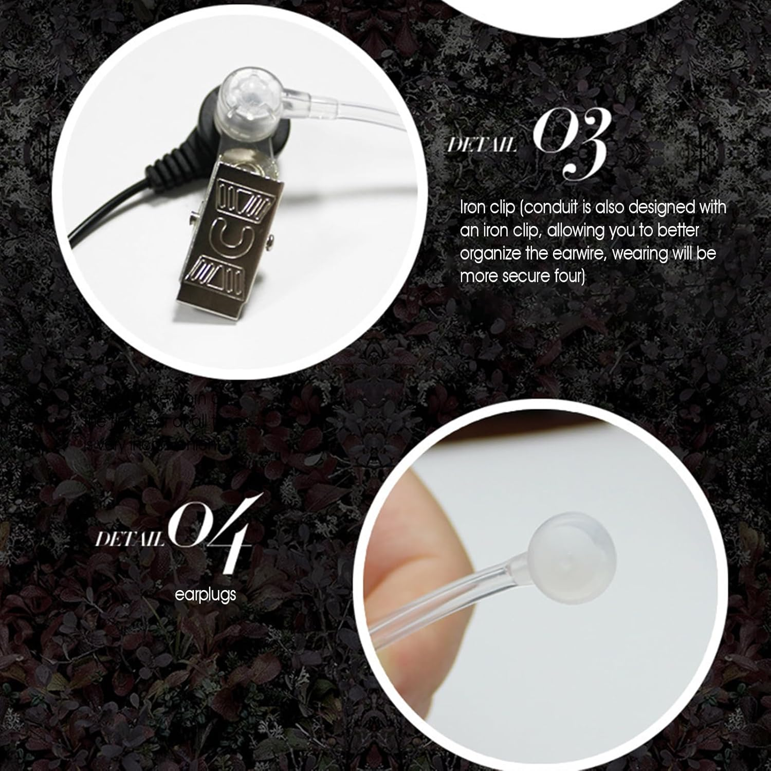 Concealed Acoustic Tube - Earpiece Headset Acoustic Tube Replacement,Versatile Microphone Headphones Accessories Earbuds Audio Parts for Family Teen Friends Enthusiasts image number 3