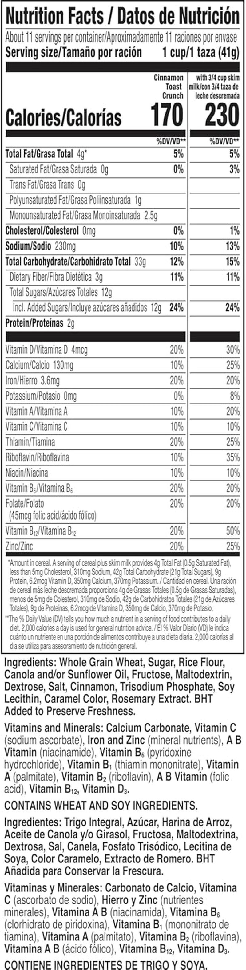 Cinnamon Toast Crunch, Cereal with Whole Grain, 16.8 Oz image number 2