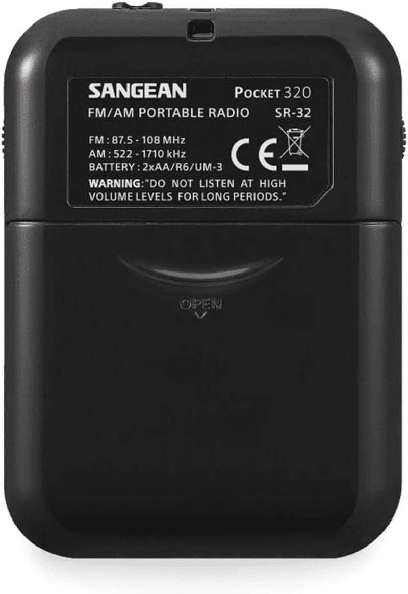 Sangean SR32 Portable Radio, Black image number 6