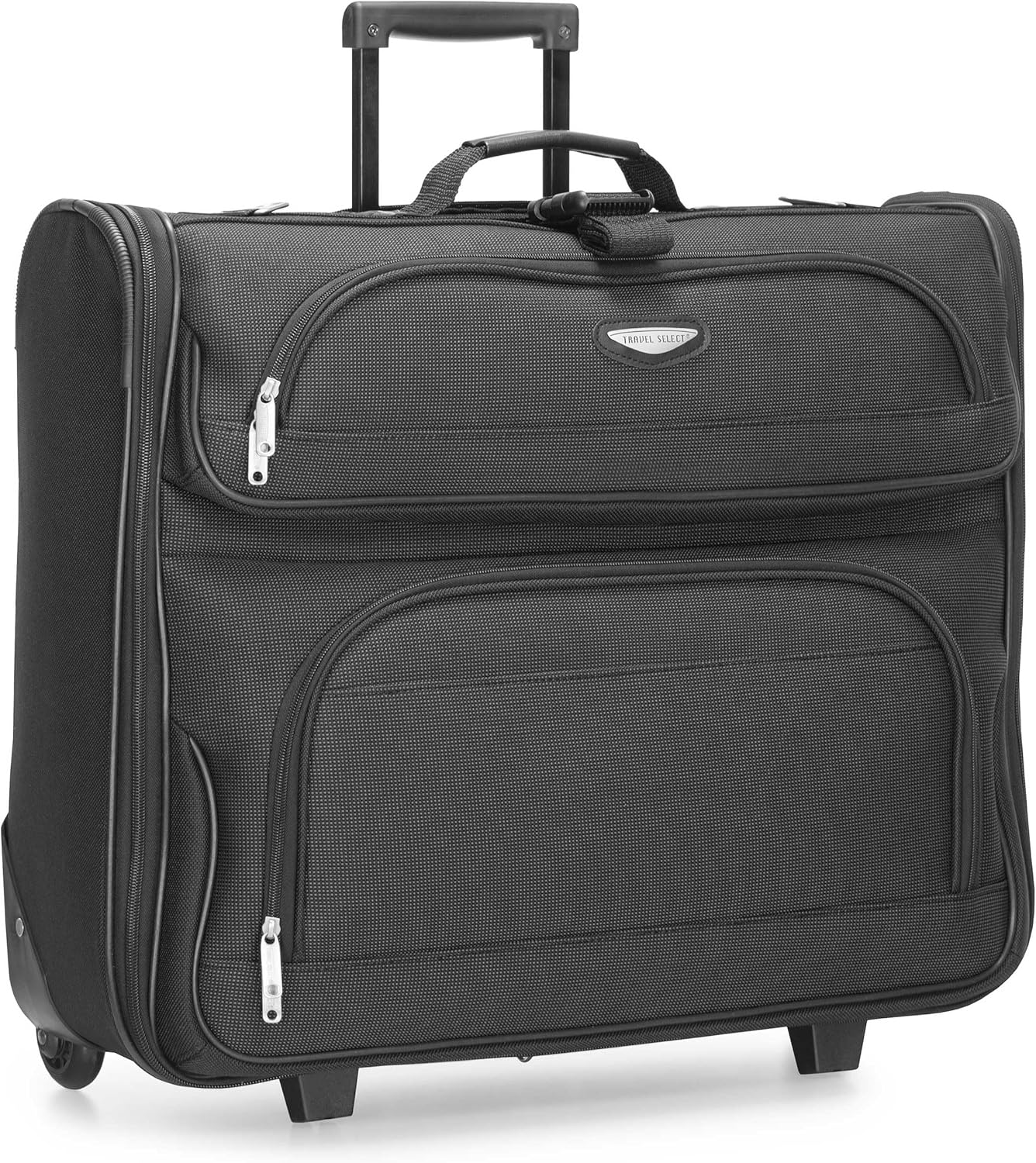 Travel Select Amsterdam Rolling Garment Bag Wheeled Luggage Case, Navy (23-Inch)