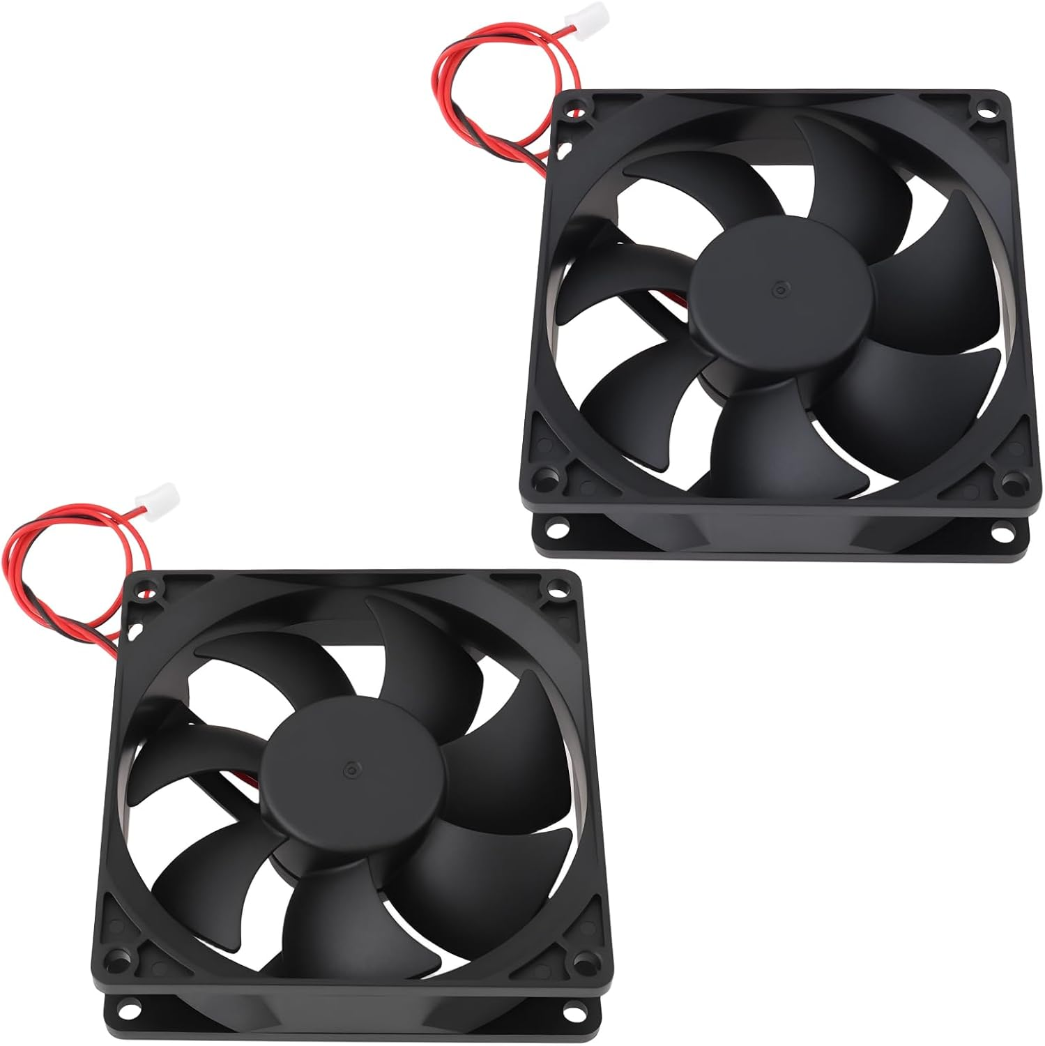 SING F LTD 2Pcs DC12V 0.16A 2Pin Cooling Fan Replacement Part TX9025L12S Compatible with Tianxuan Computer Case image number 6