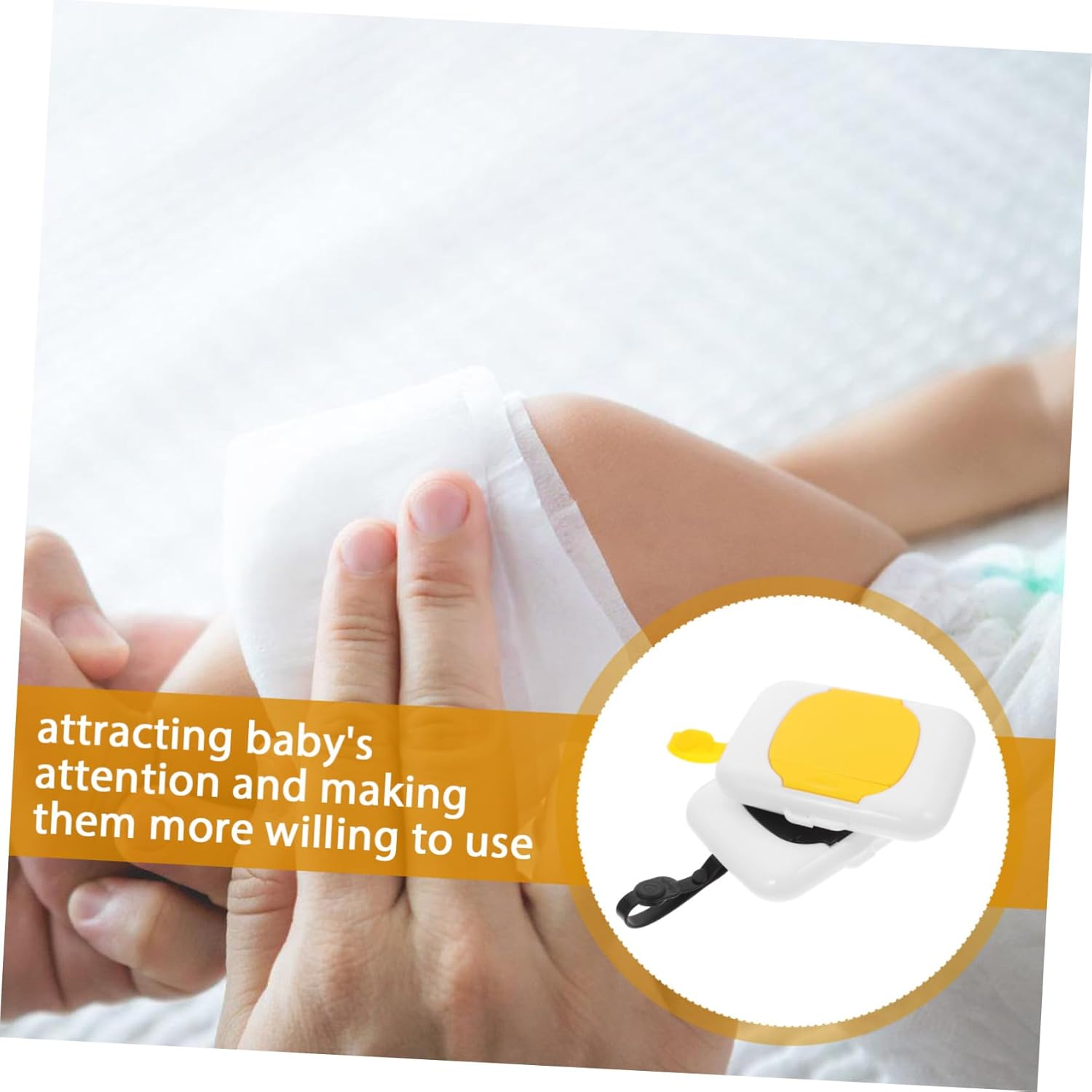 2Pcs Wipes Box Travel Case Wet Wipes Dispense Boys and Girls Towel Bathing Skin Care Newborn Gifts Sealed for Freshness image number 3