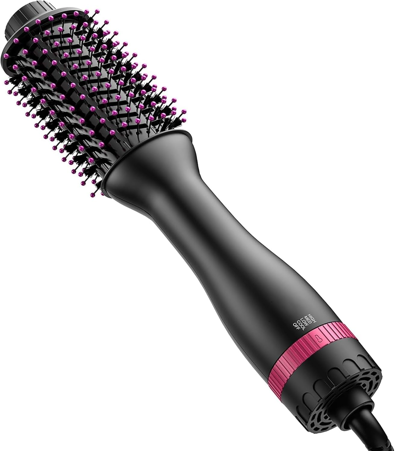 AU Plug Hair Dryer Brush, Mankami 4 in 1 Blow Dryer Brush One Step Hair Dryer and Styler Volumizer with 4 Speed Temp Settings, Hot Air Brush with Oval Barrel for All Hair Types image number 3