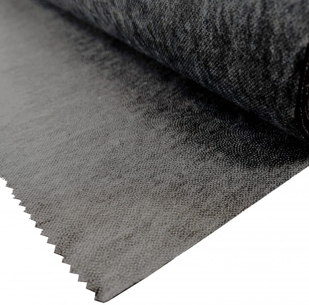 Iron On/Fusible Interfacing Fabric - Light Weight 75Cm Wide - 1 Metre - White (Non-Woven)