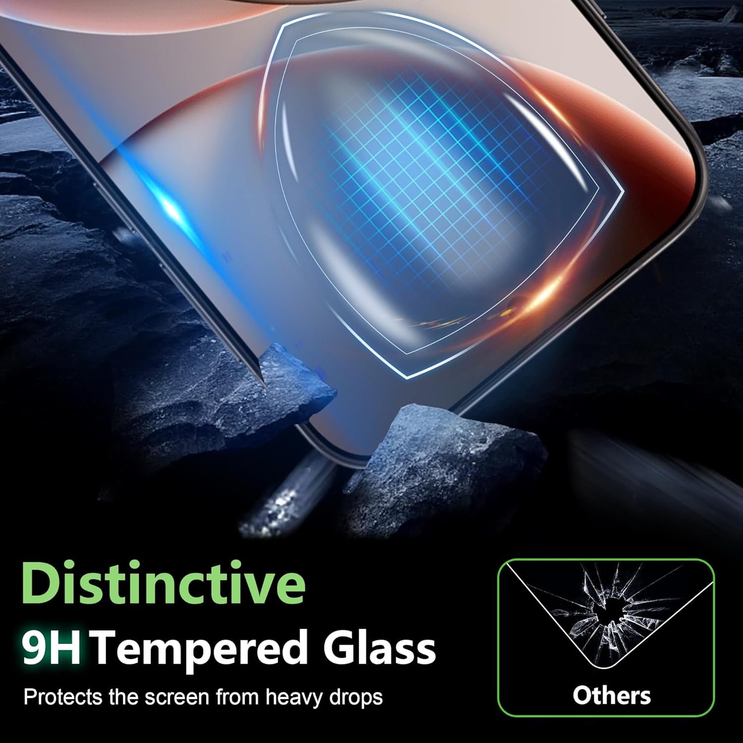 Fitudoos for OPPO Find X9 Pro [Pack of 2] Tempered Glass Screen Protector + Camera Tempered Glass Film [Pack of 2], [9H Hardness], [0.33 Mm] [Ultra Clear], [Anti-Scratch-Free and Oil], [No-Bubble] - Cmf Watch 3 Pro image number 5