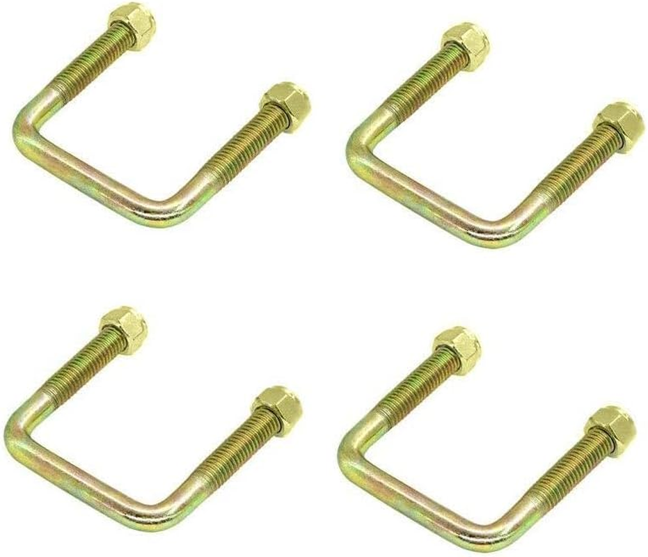 Jockey Wheel U Bolts to Suit 100Mm X 50Mm Square Draw Bar. Zinc Finish 2-Pack Bundle image number 1