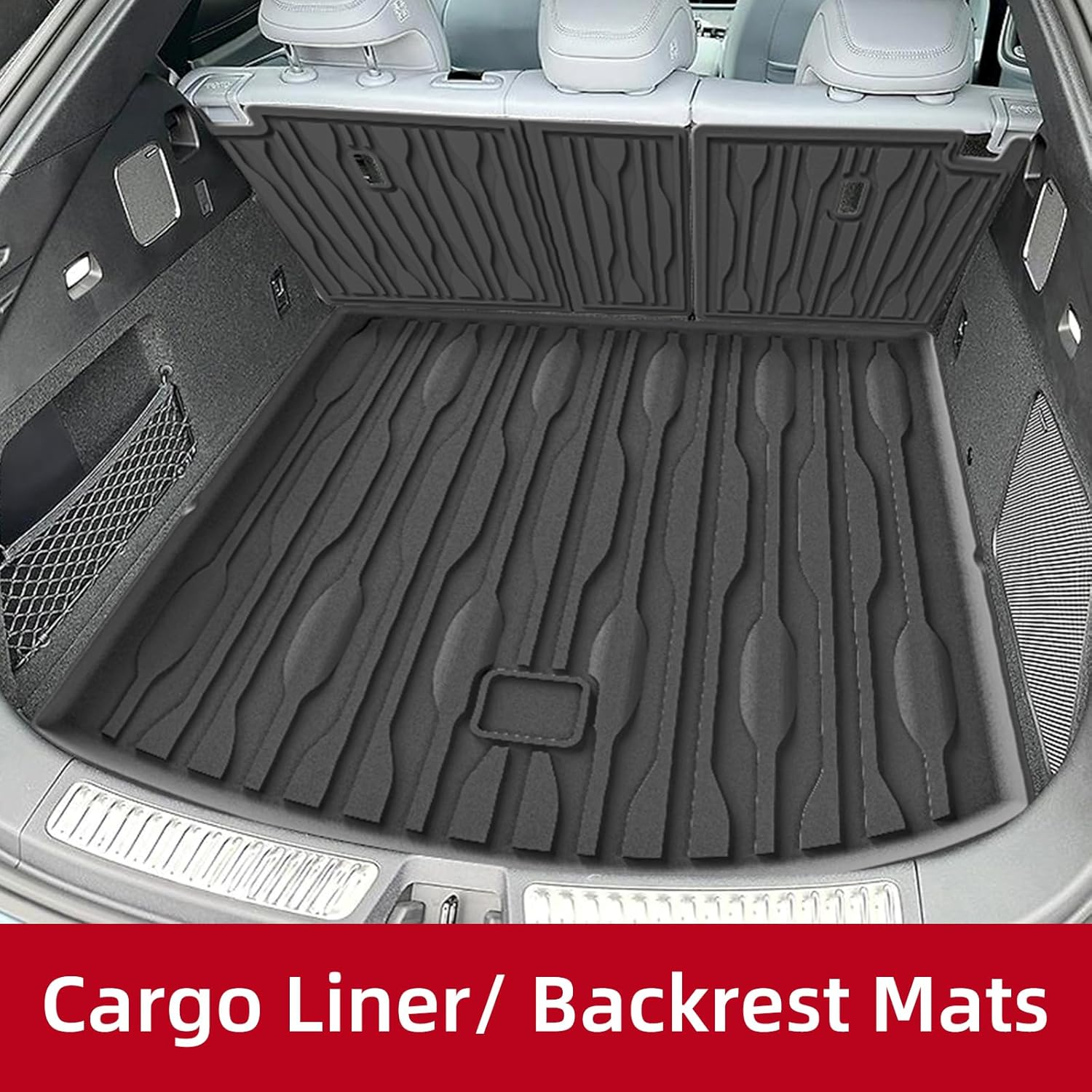 Foot Mats & Trunk Mat & Backrest Mats for BYD Sealion 7 2025 TPE Floor Mats Cargo Liner Car Mats Accessories - Only Fit Right Hand Drive image number 1