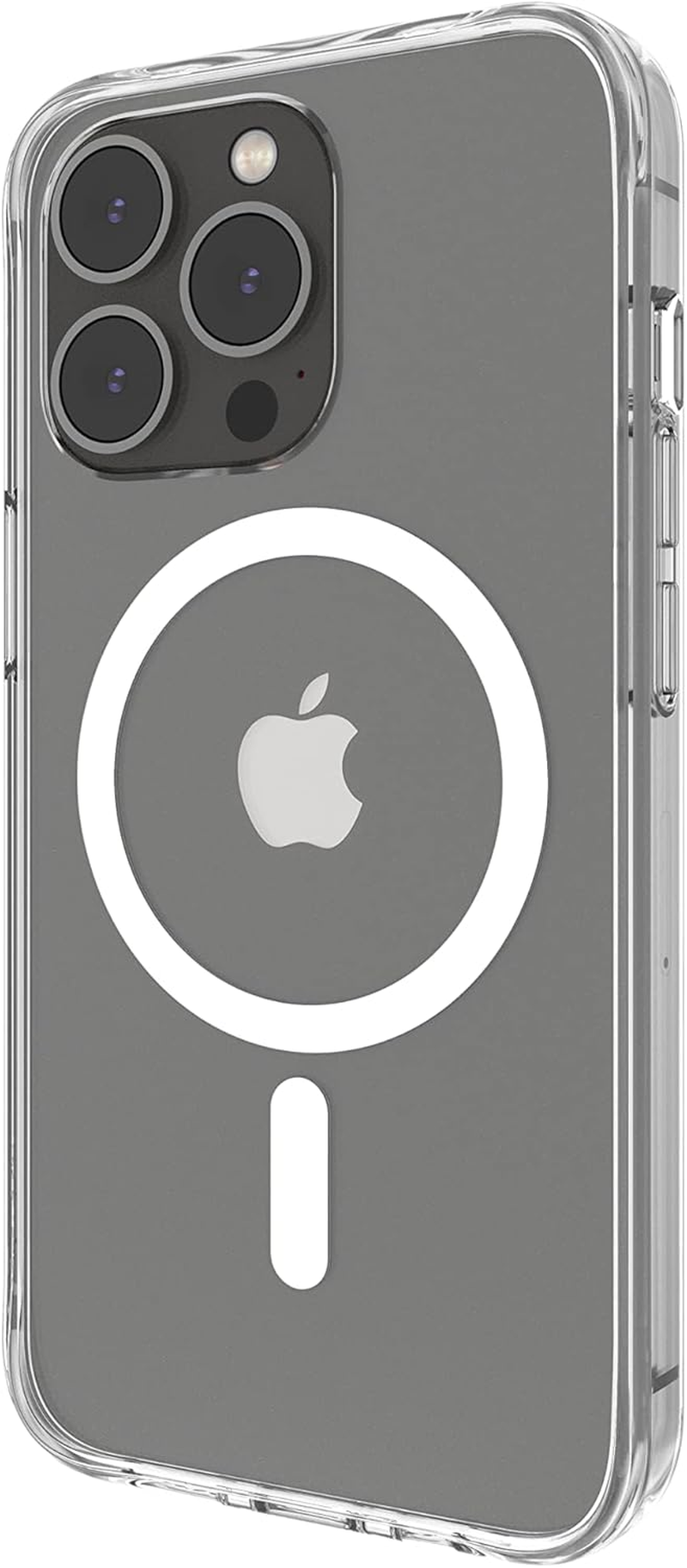 Belkin Magsafe Compatible Iphone 13 Pro Case with Antimicrobial Coating, Built-In Magnets, UV Light-Resistant Materials and Raised Edge Bumper for Camera Protection - Clear image number 3