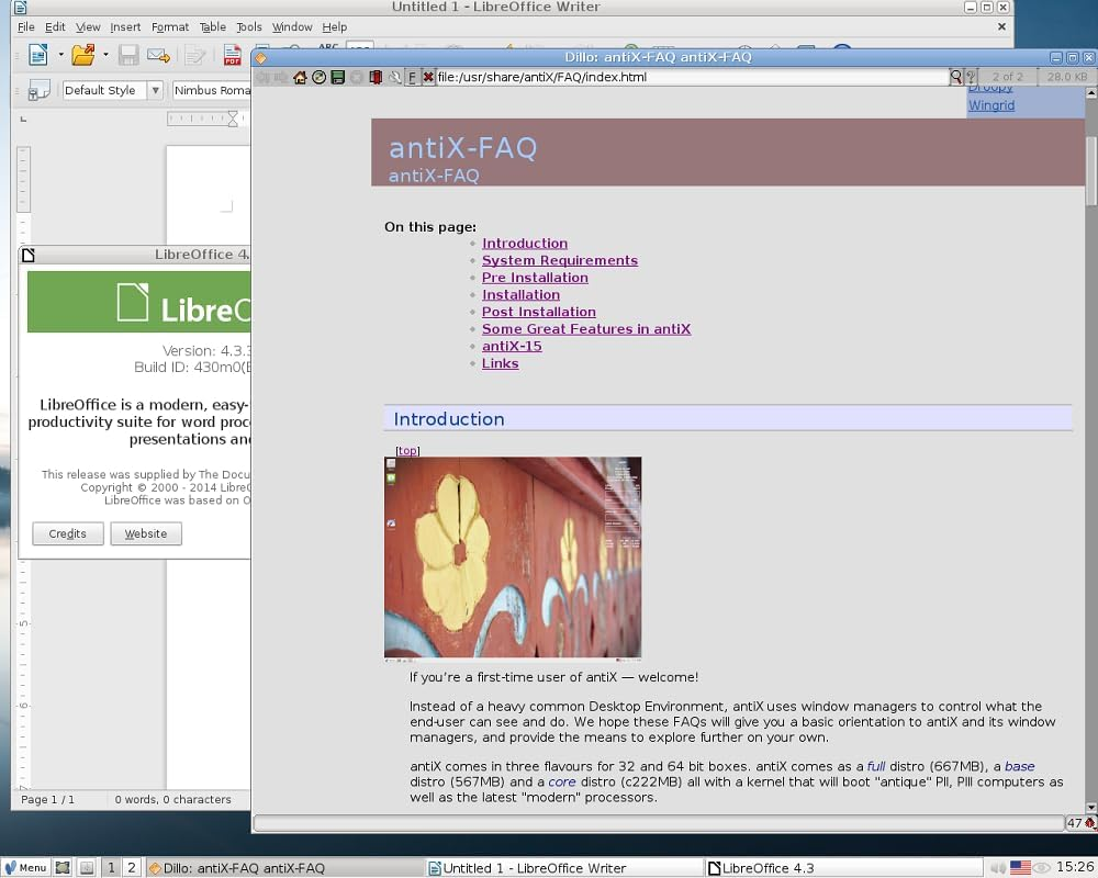 Latest New Release Antix Linux "Full Version" Operating System for PC on DVD image number 2