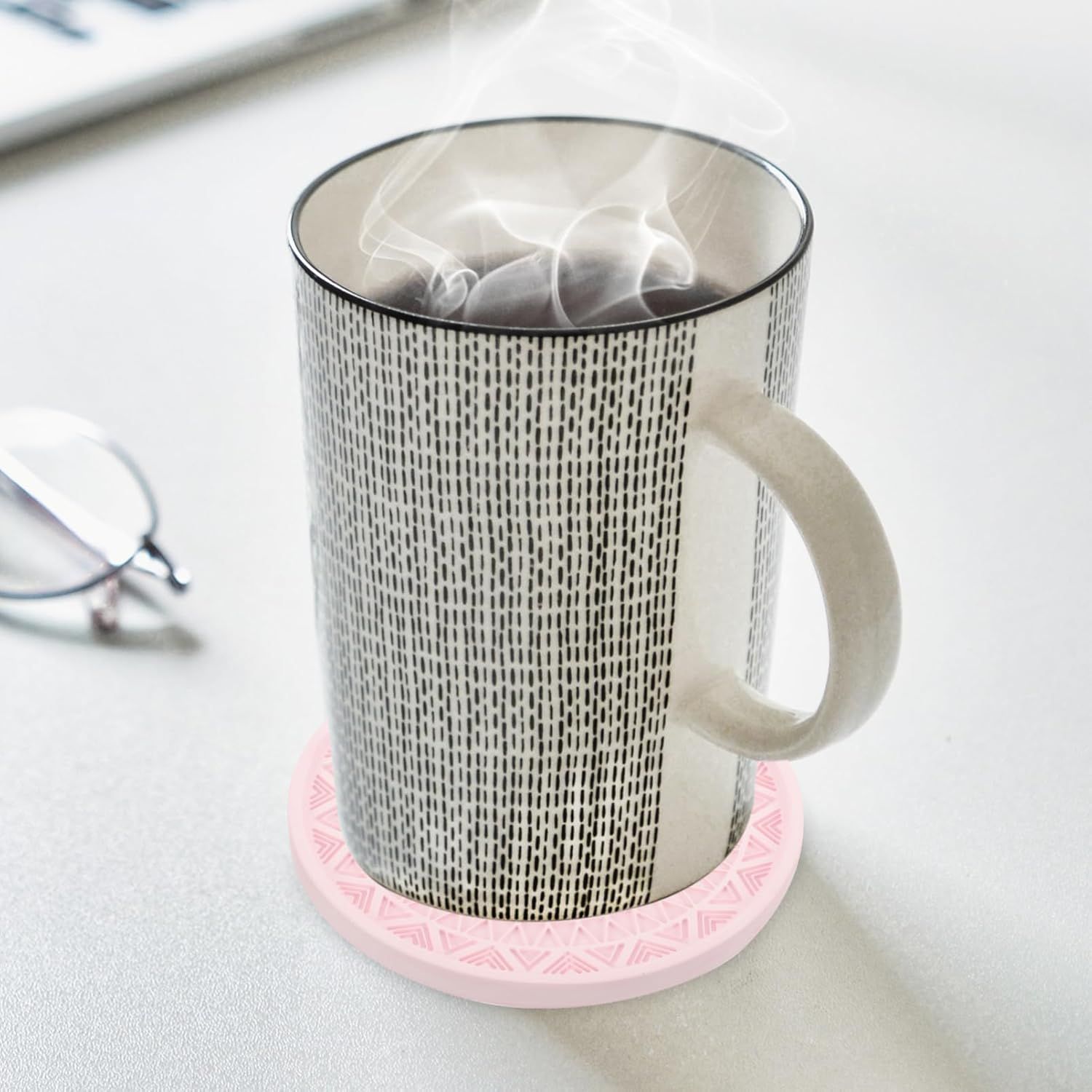 4Pcs Diatom Coasters Absorbent Placemats Non-Slip for Table Great for Hostess Gifts image number 2