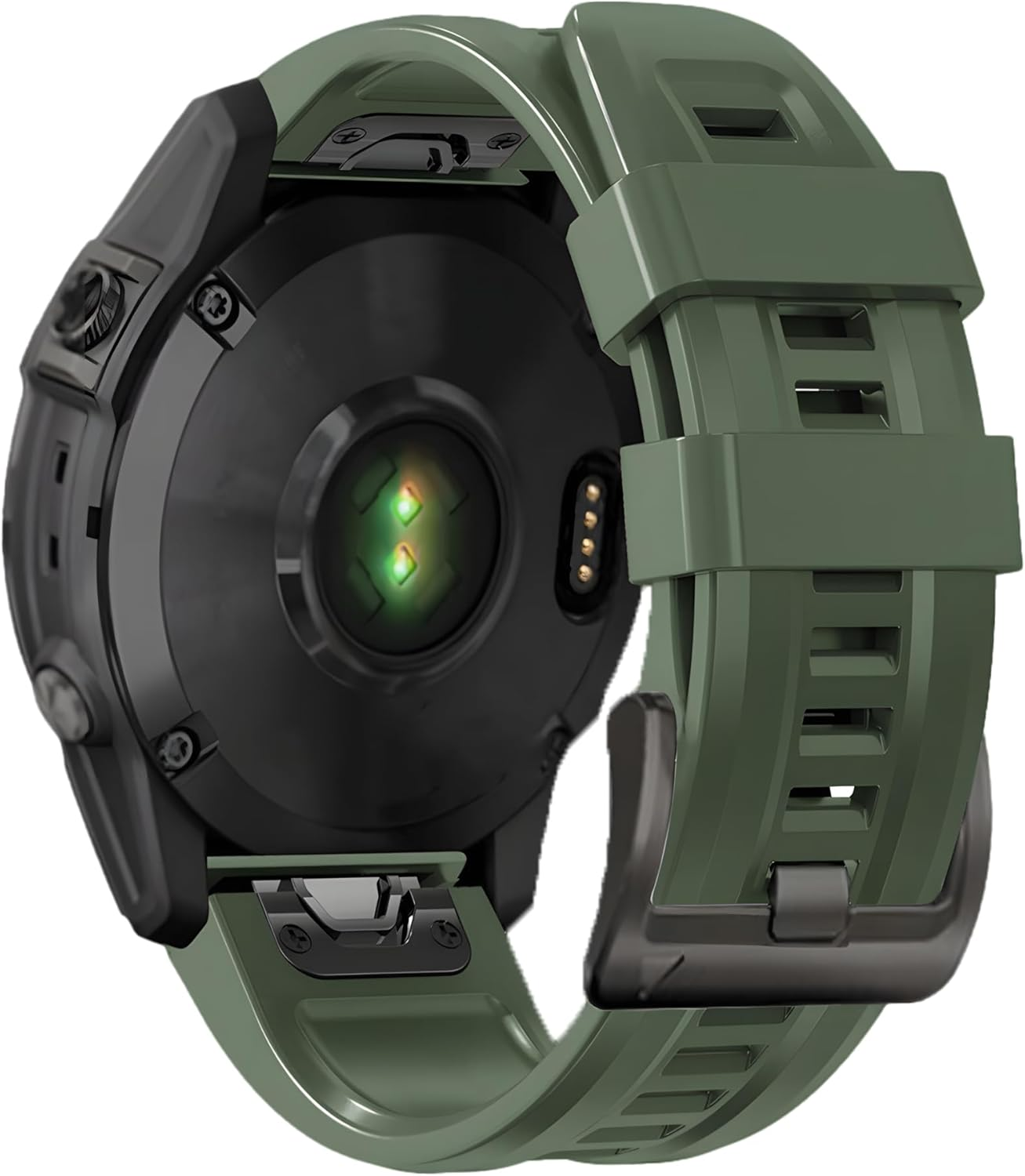 Quickfit 22Mm Watch Band for Garmin Fenix 5/6/7 Forerunner 935 745 965 955, Soft Silicone Replacement Sport Strap for Garmin Descent G1 Quatix 5/6/7 47Mm