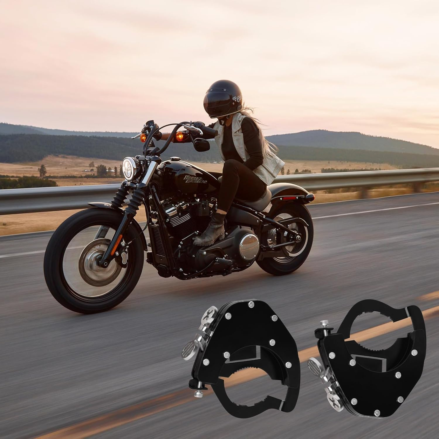 Motorcycle Cruise Control, Motorcycle Throttle Lock, Universal Throttle Control System Universal Throttle Assist Wrist/Hand Grip Lock Clamp Fits Most Any Motorcycle Durable Stainless Steel(Top) image number 5