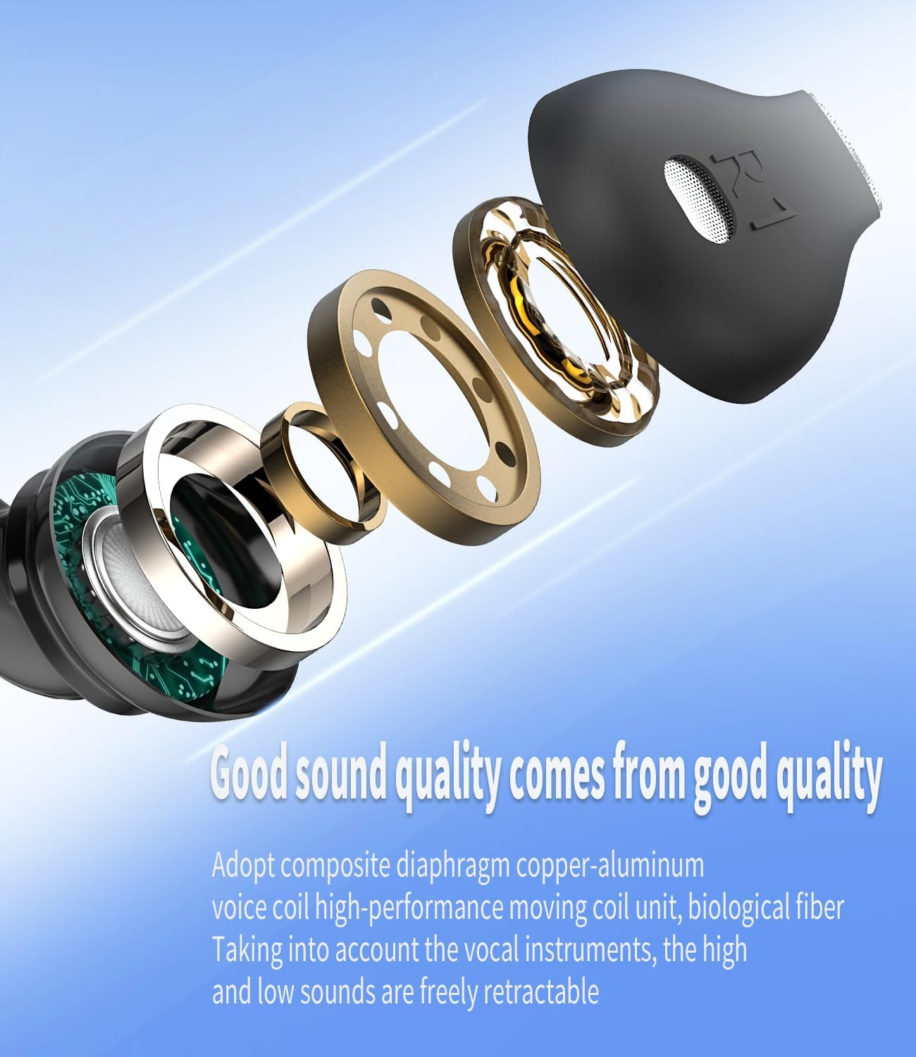 Zoyuzan 3.5 Mm Jack Ear Headphones (Pack of 2) - 1.2 M Cable with Microphone - Unisex - Schwarz - Wired - In-Ear - Headphones image number 5