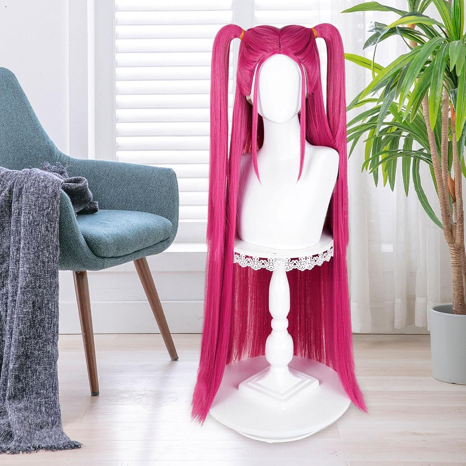 Hzskjyt Anime Cosplay Wig Party Wig Heat Resistant Comfortable Girls Realistic Costume image number 6