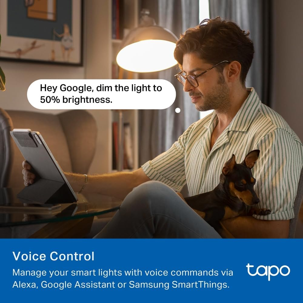 Tapo Tp-Link Smart Wifi Light Bulb, Multicolour, B38, E14, White Tunable, Dimmable, Smart Home, Schedule & Timer, Voice Control, APP Control, Group Control, Sync-To-Sound, Energy Monitor(Tapo L430C) image number 6