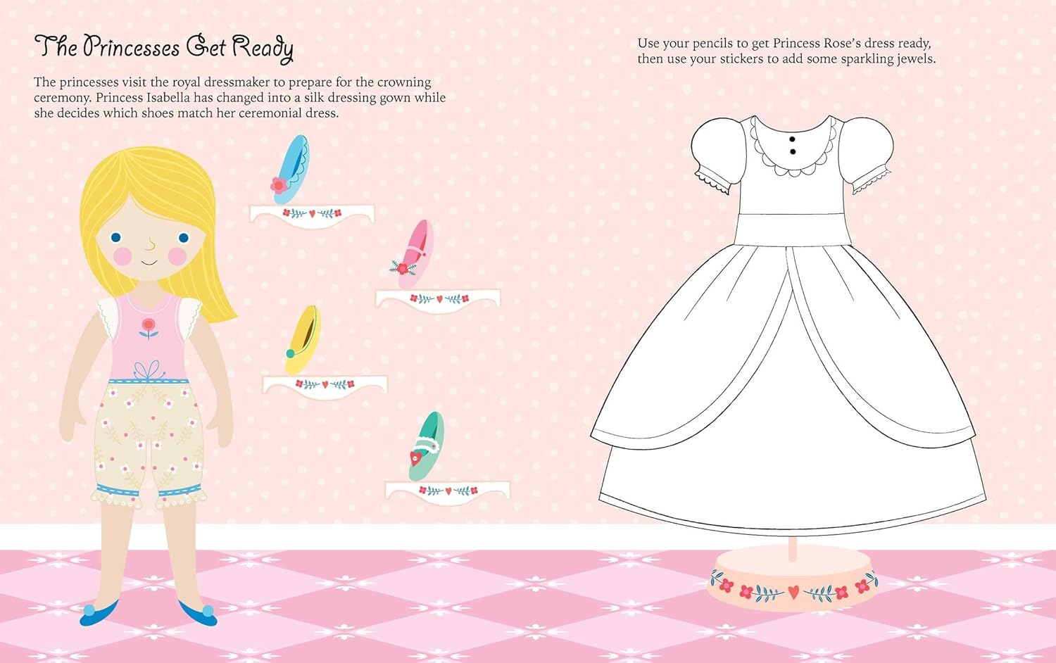 Princesses: Dress-Up Sticker Book: Activity Book image number 5