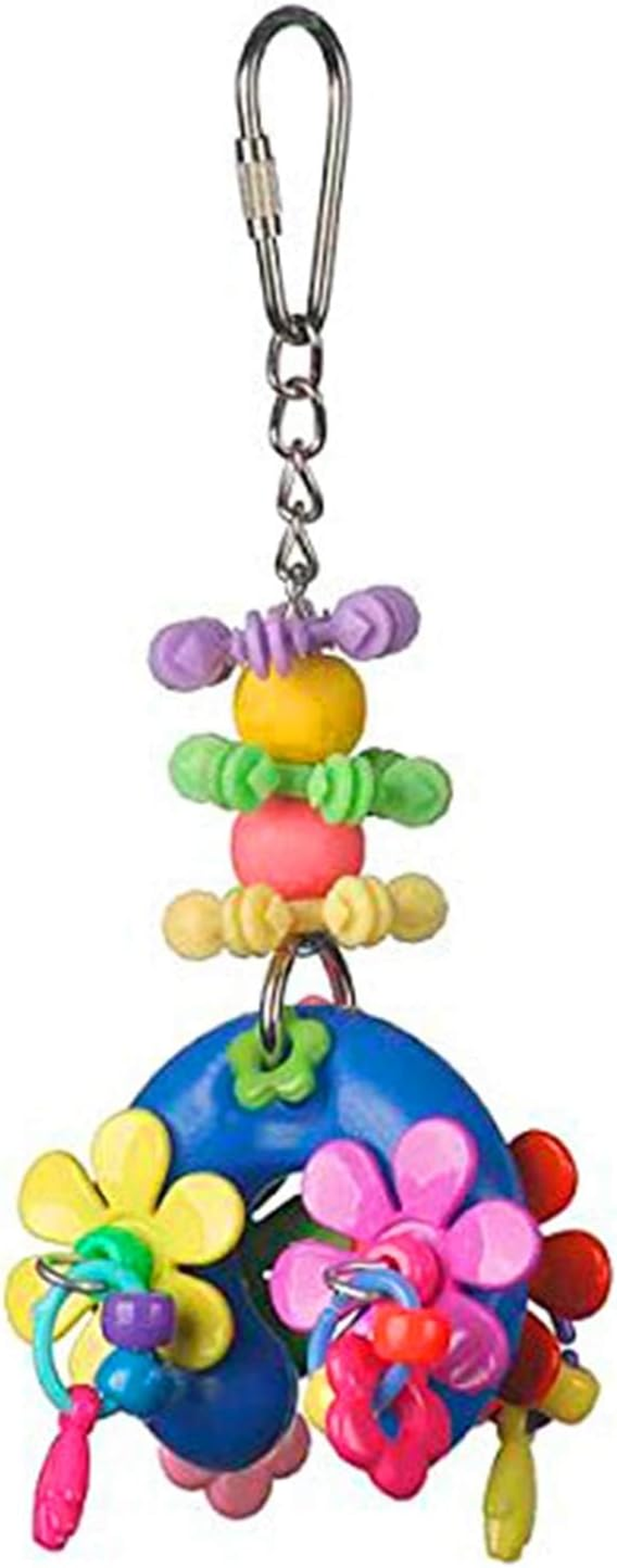 Super Bird SB1085 Flower Power Bird Toy, Small/Medium Bird Size, 7" X 2.5" X 2" image number 2