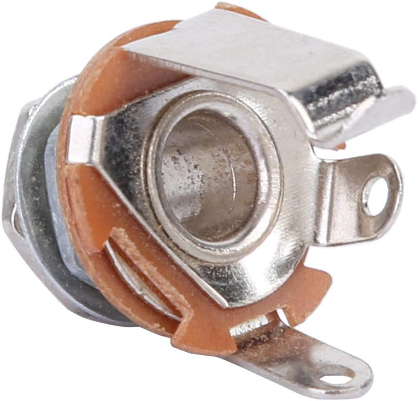 Joyzan Mono Input Jack Socket, Mono Jacks Socket Plug Replacement Panel Mount Multi Contact Electronic Open Circuit 1/4" with Nut and Washer Musical Instrument Accessory for Electric Guitar Bass 10Pcs image number 5