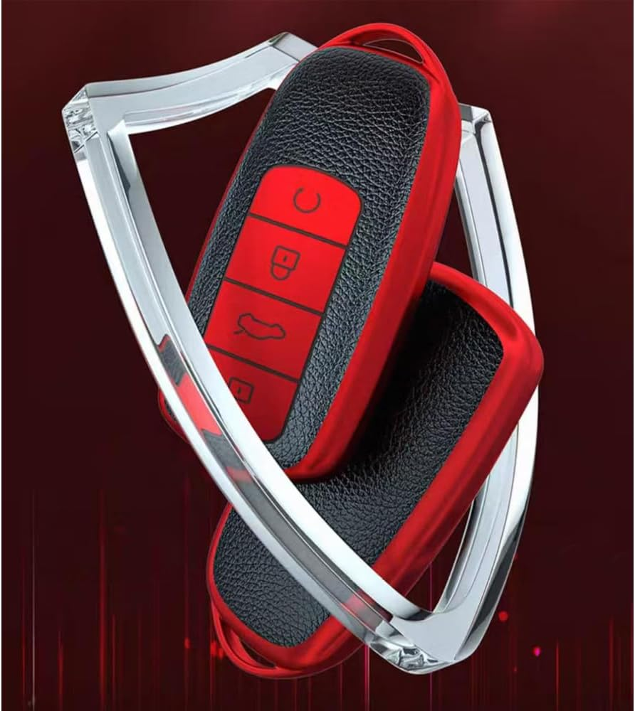 2-Pcs Smart Car Key Fob Cover, TPU Protector Case Compatible with Chery Omoda 5 & Tiggo 8 Pro (Anti-Scratch, Shockproof Key Shell) image number 1