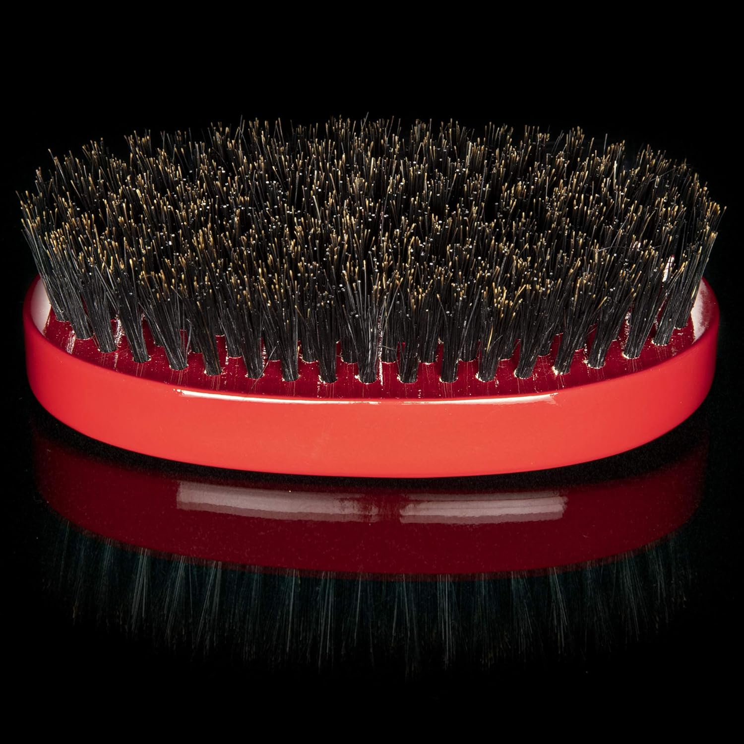 Torino Pro Wave Brush #1000 - by Brush King - Medium Hard Oval Palm/Military 360 Waves Brush