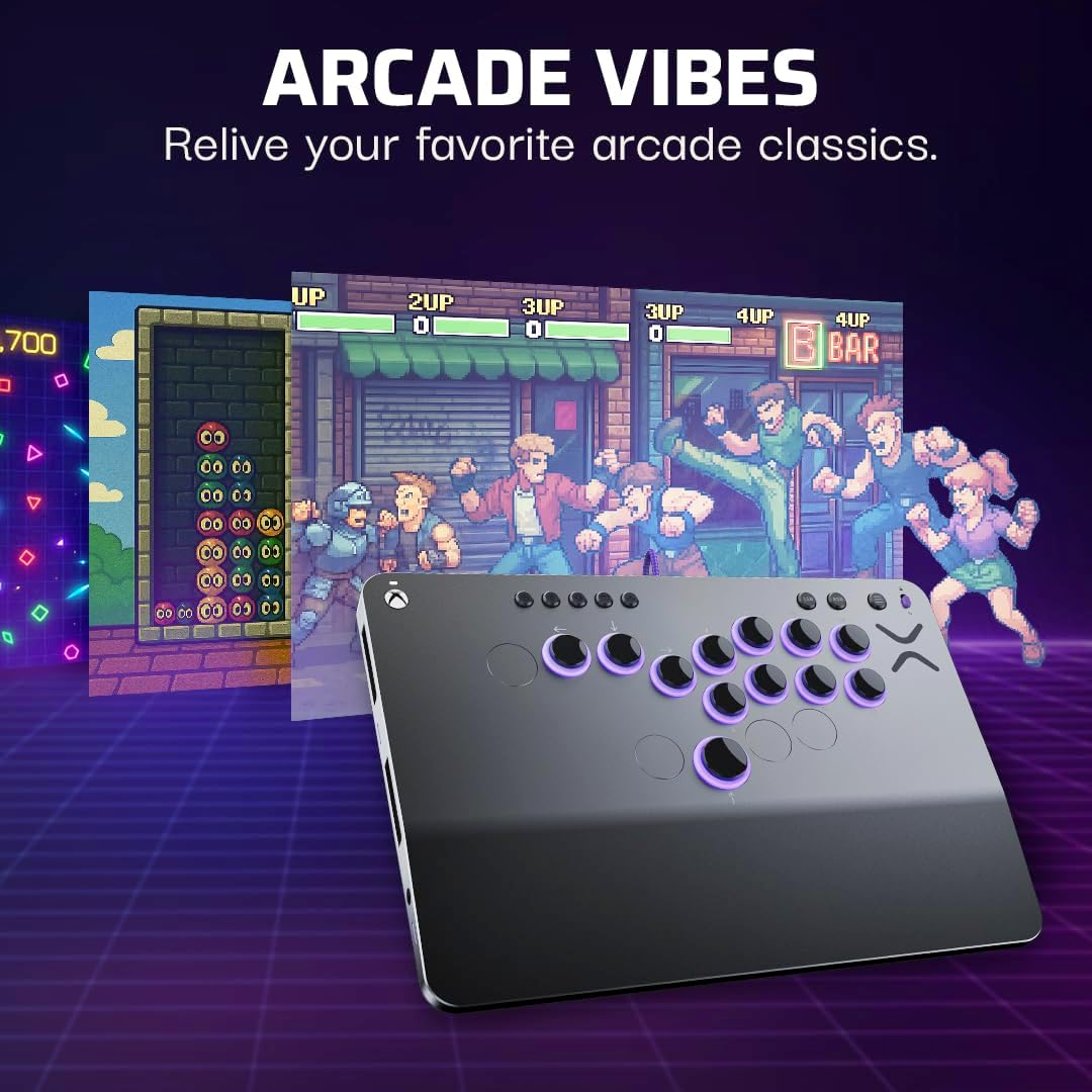 Turtle Beach Victrix Pro KO Leverless All Button Fight Stick, Officially Licensed for Xbox Series X|S, Xbox One, Windows 10/11 PC, Customizable Esports Tournament Ready Controller, Gray image number 5