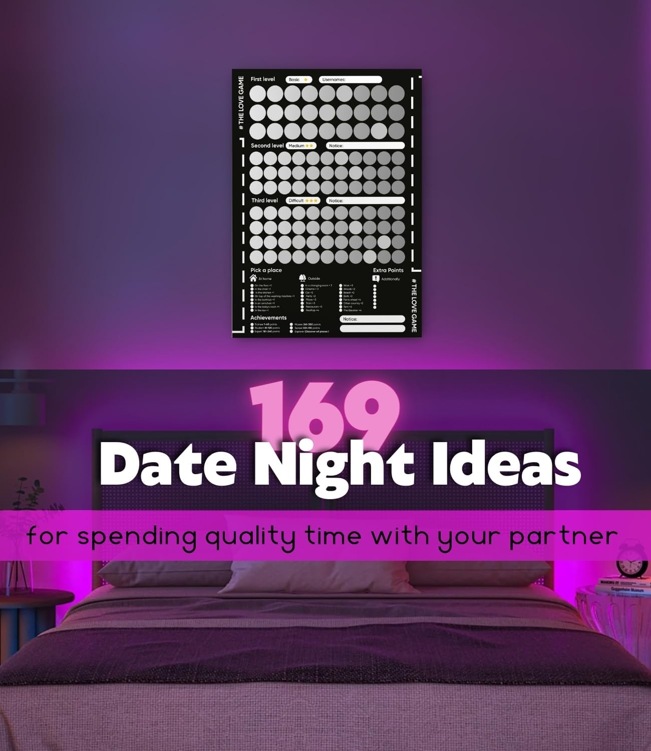 Scratch off Poster 169 Love Tasks - Date Night Ideas & Conversations image number 6