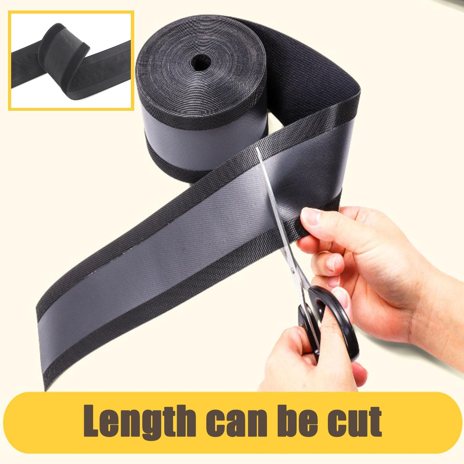 Shengsenfu Cable Grip Floor Cable Cover Cords Cable Protector Cable Management for Commercial Office Carpet, Cable Floor Strip Cord Cover Grip Floor Cable Protector Carpet, Carpet Wire Sleeving (1M) image number 2