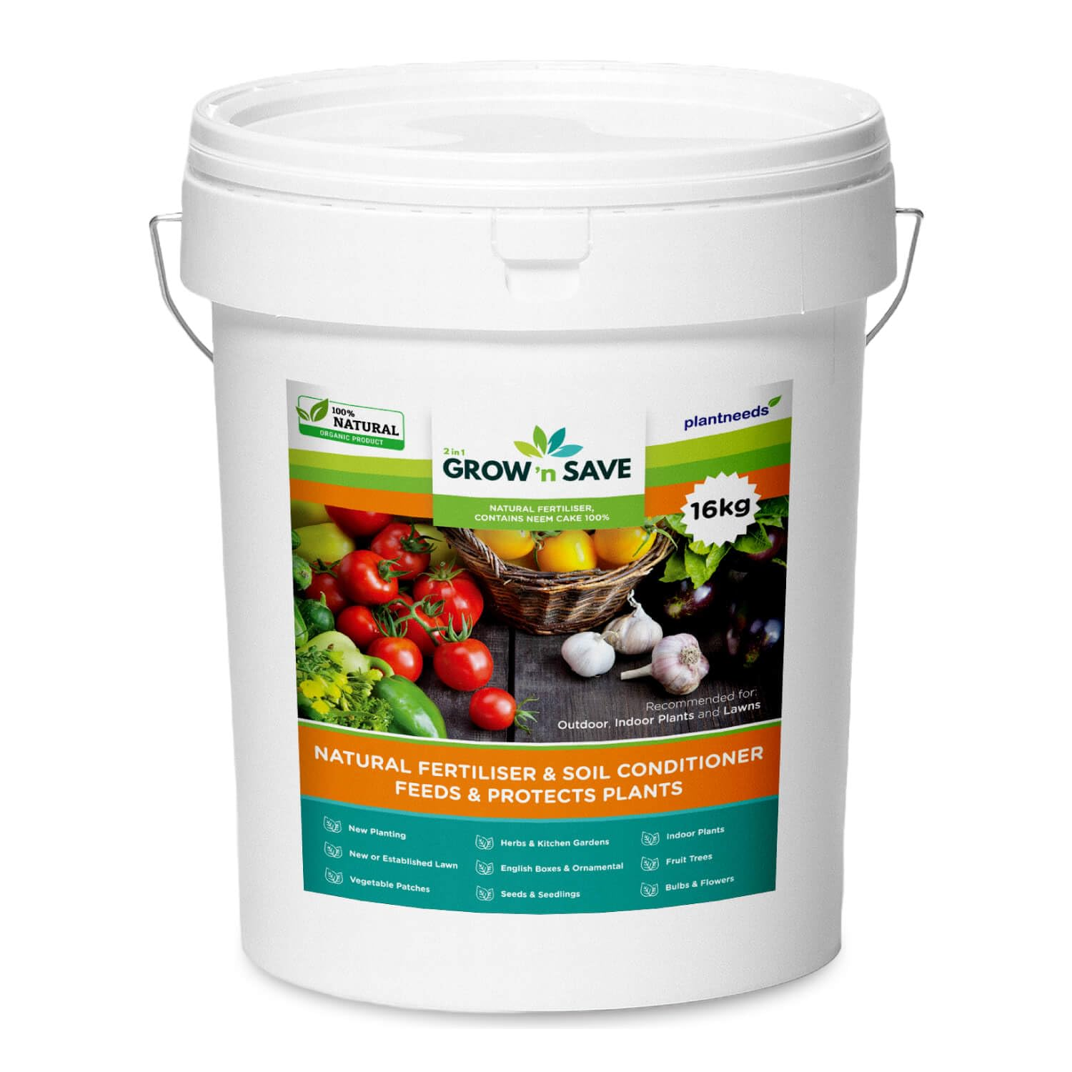 Grow N save 2.5 Kg Pellets - 100% Neem Cake Organic Fertiliser | Garden Fertiliser and Soil Conditioner | Natural Indoor Plant Fertiliser | Slow Release Fertiliser image number 1