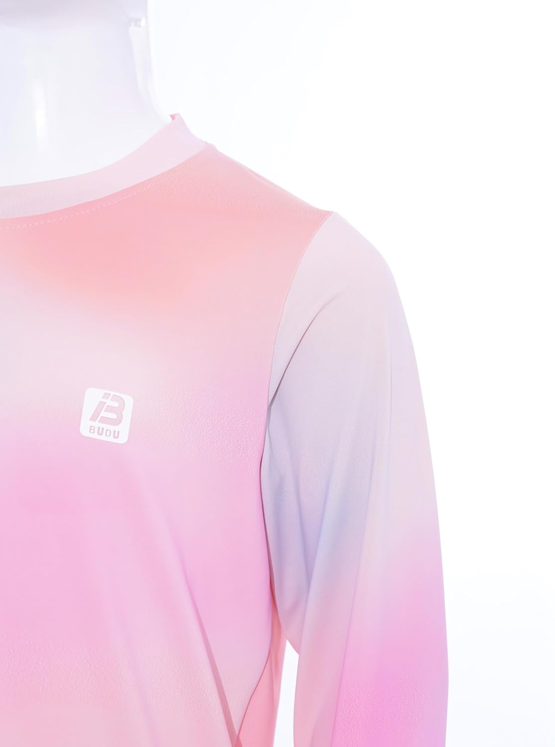 Sxiwei Kids Girls Gradient Tennis Golf T-Shirt Long Sleeve Quick-Dry Moisture-Wicking Lightweight Sports Tops image number 6