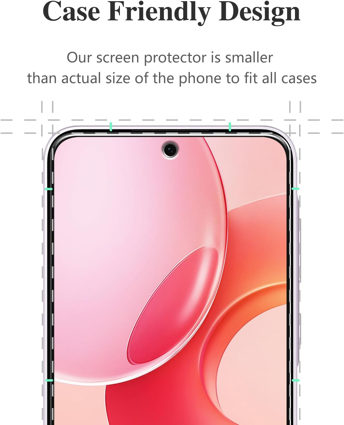 Pokolan 3 Pack Screen Protector for Samsung Galaxy A36 5G Tempered Glass, 9H Hardness, Case Friendly, anti Scratch, Bubble Free, Easy to Install image number 5