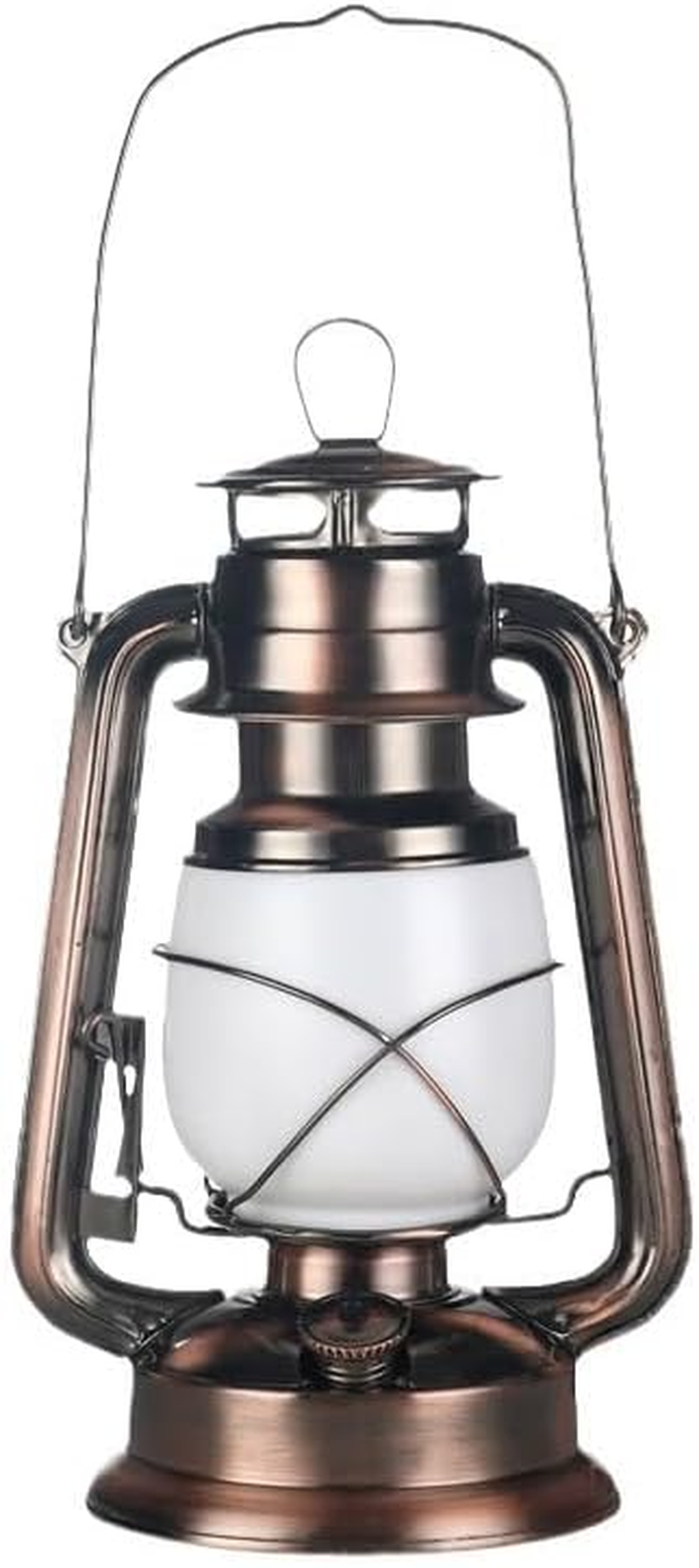 Flame Light Vintage Lantern Antiqued Copper Flickering Lantern 2 Modelsfull White and Flame Effect with Battery Operated Decorative Hanging Lanterns image number 1