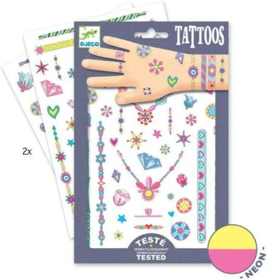 Djeco DJ09598 Dino Club Tattoos image number 3