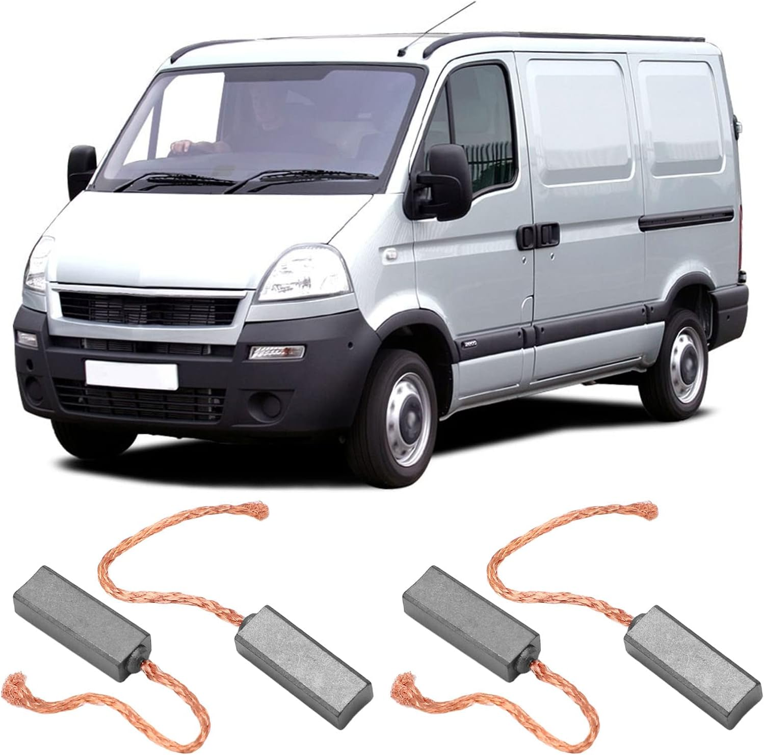 4 Pcs Alternator Regulator Brush Set, Carbon Brush PX602 PX60 092950 300722 92950 Generator Electric Motor Brush Replacement for Bosch image number 2