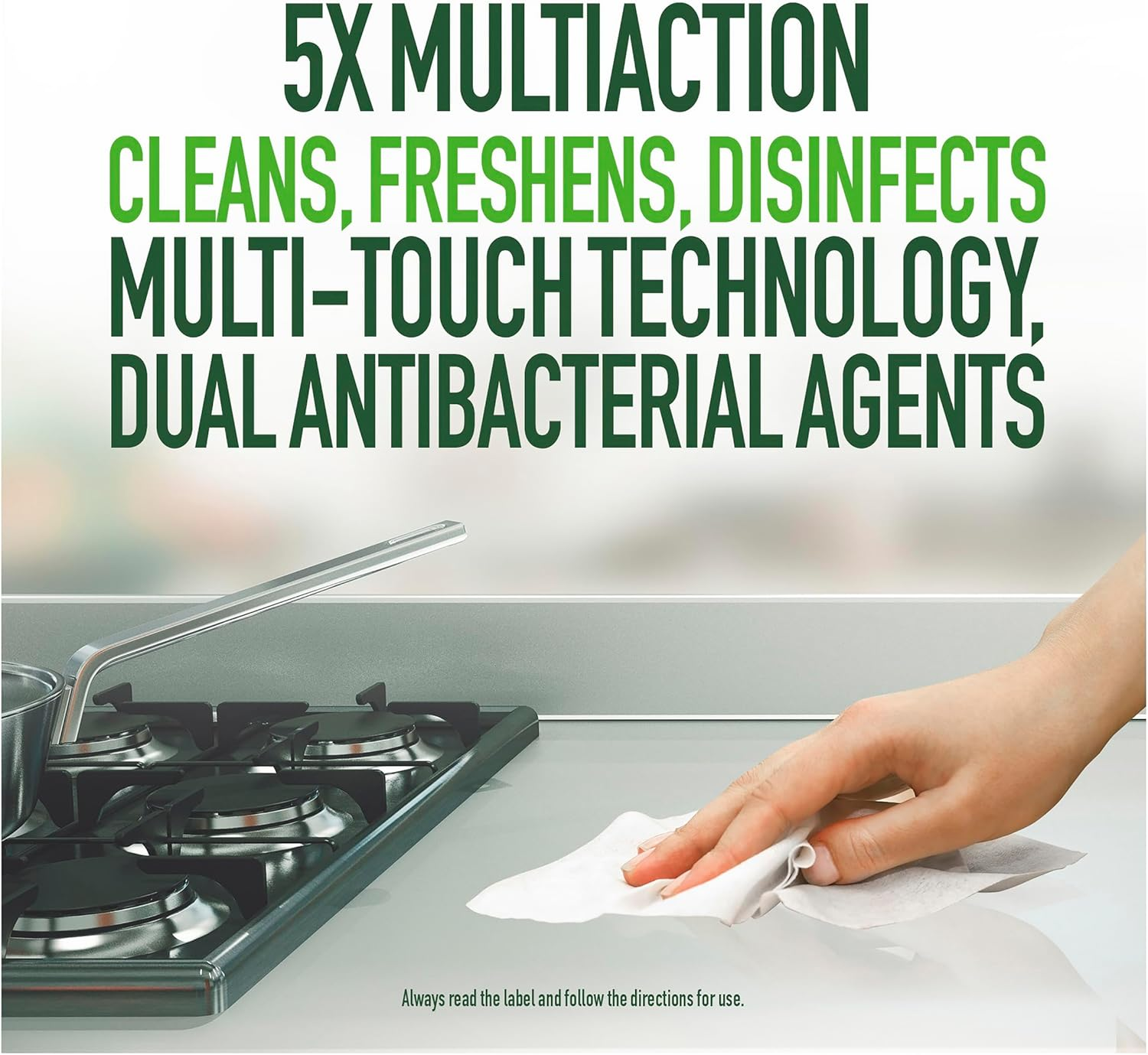 Pine O Cleen 24H Germ Protection Disinfectant Biodegradable Lemon Lime Multipurpose Cleaner 500 Ml (Pack of 2) image number 4