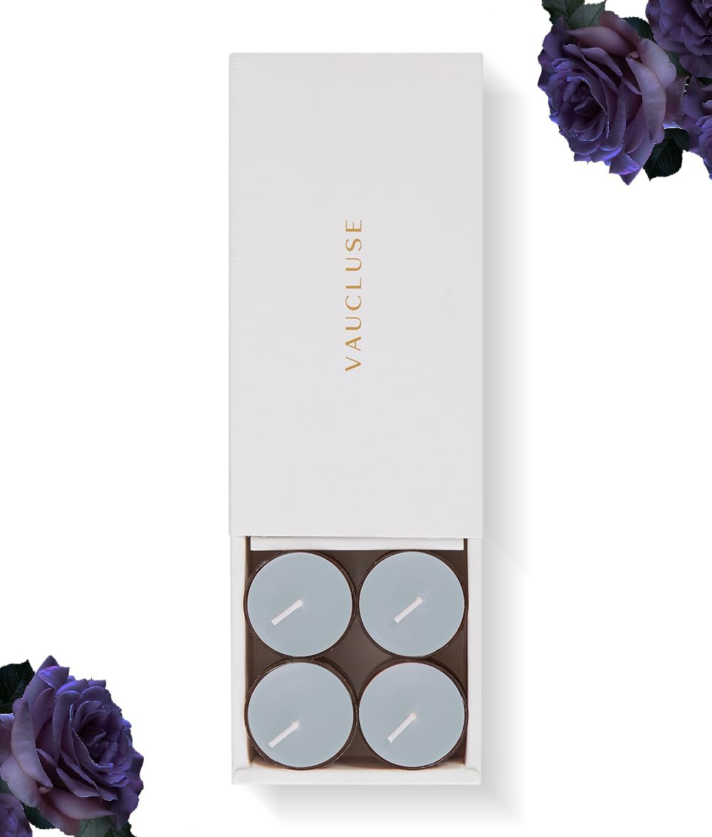 Velvet Scented Tealight Candles 16 Pack - Soy Wax, Hand-Poured, Luxurious & Sensual Aroma, Warm Spices, Vanilla & Soft Florals, Eco-Friendly, Ideal for Elegant Ambiance