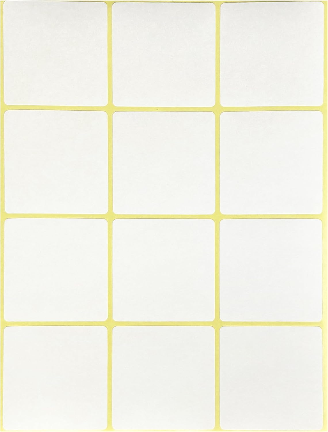 Manusticker A5 Rectangle Label Stickers - Printable - White, 50 X 50 Mm, 180 Lables/15 Sheets image number 2