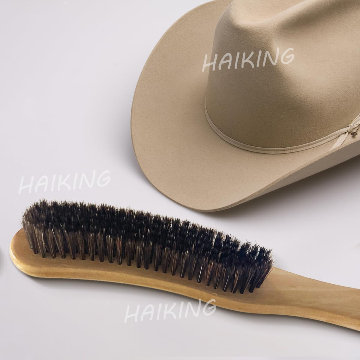 HAIKING Hat Brush, 2 PCS Felt Hat Cleaning Brush for Shoes, Hat, Clothes and Furniture Remove Hair Dust (30 Cm/11.8 In) image number 3