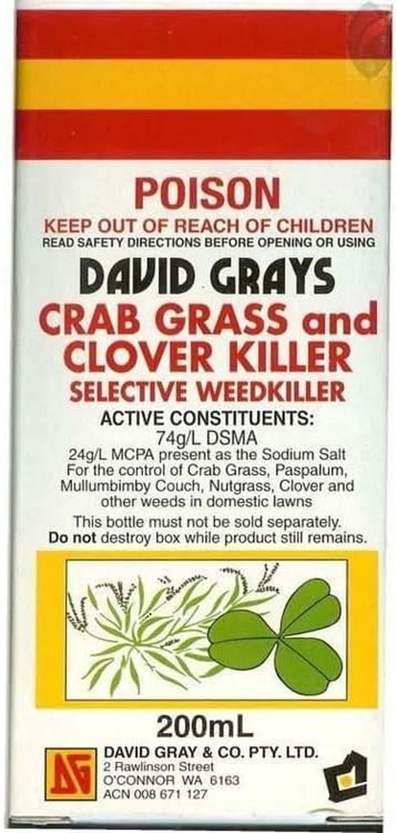 David Grays Crab Grass & Clover Killer 200 Ml