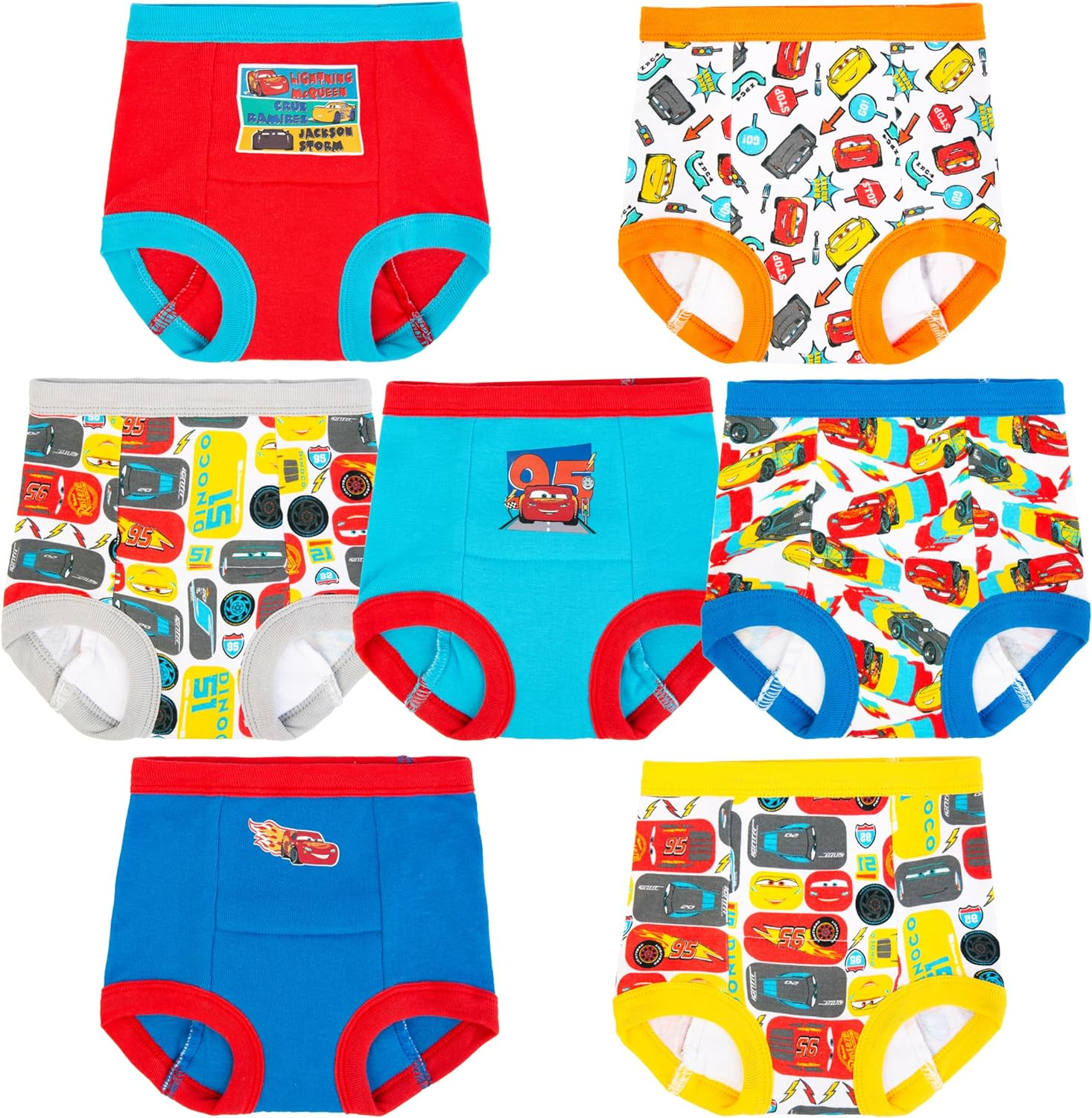 Disney Boys Cars 3Pk Training Pants & 4Pk Underwear