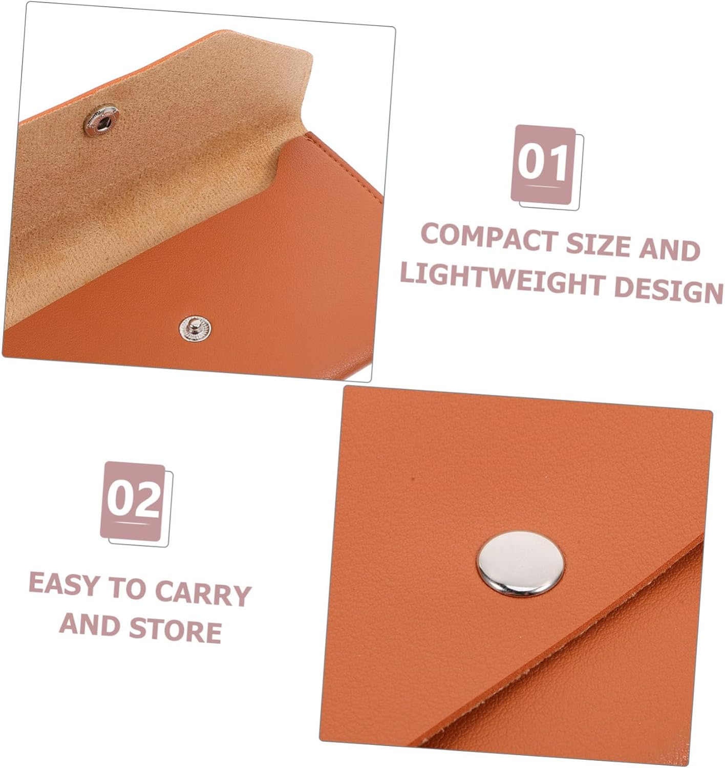 Jojofuny Pu Business Card Holder Cash Envelopes Bag Passport Pouch for Travel Card Organizer Passport Case for Airport Money Envelope